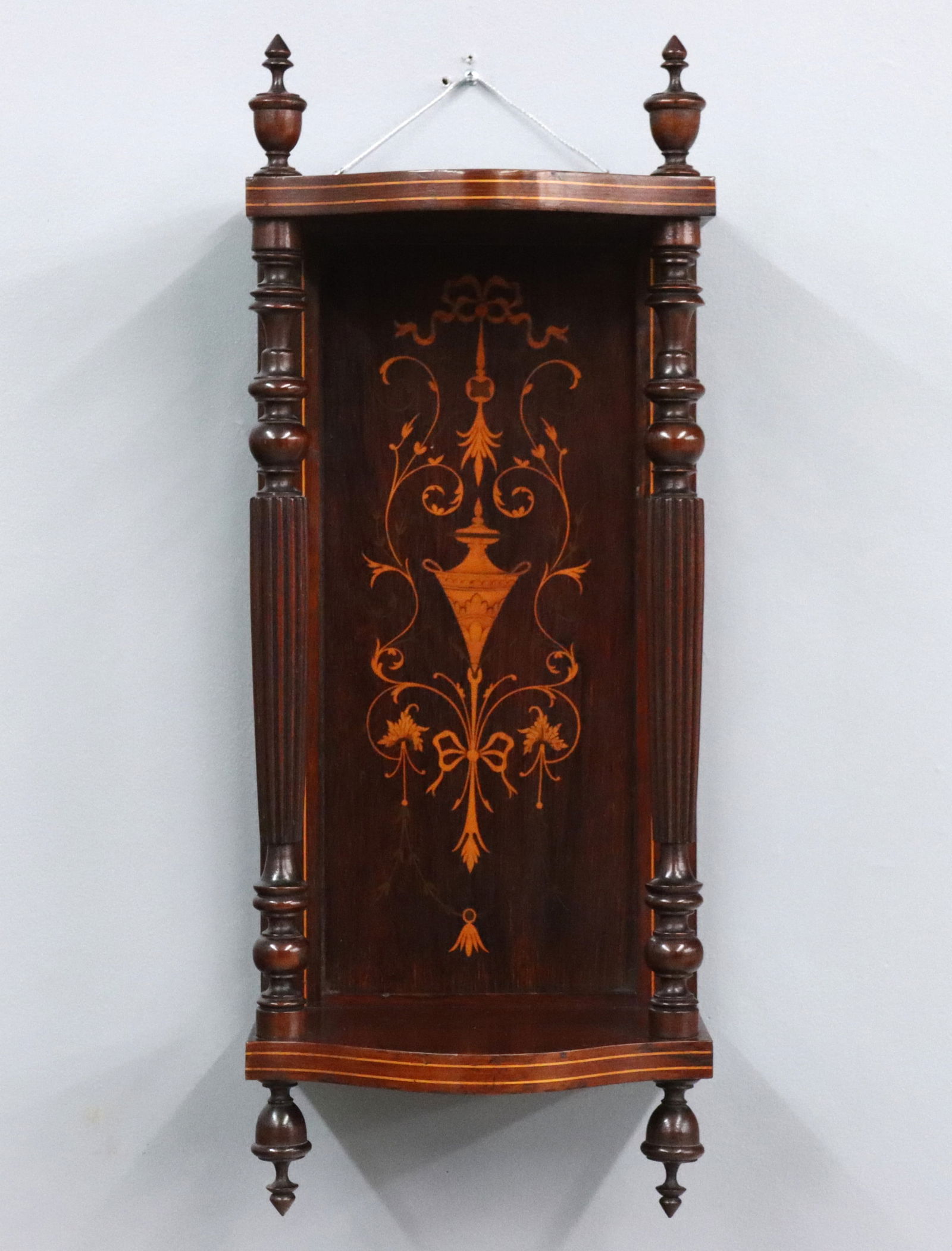 Edwardian Inlaid Display Shelf (1 of 2)