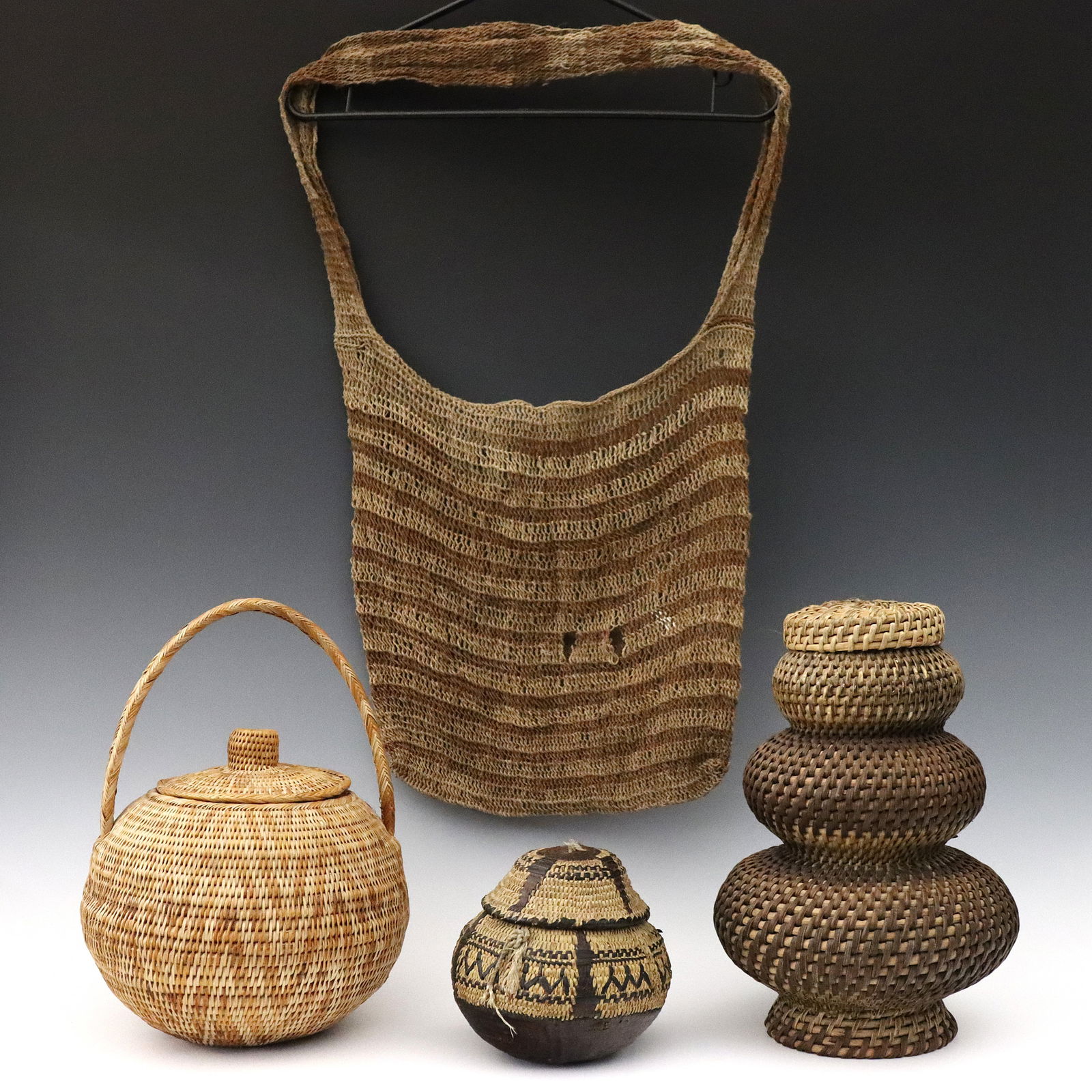 4 pc Tribal Basketry & Weaving (1 of 1)
