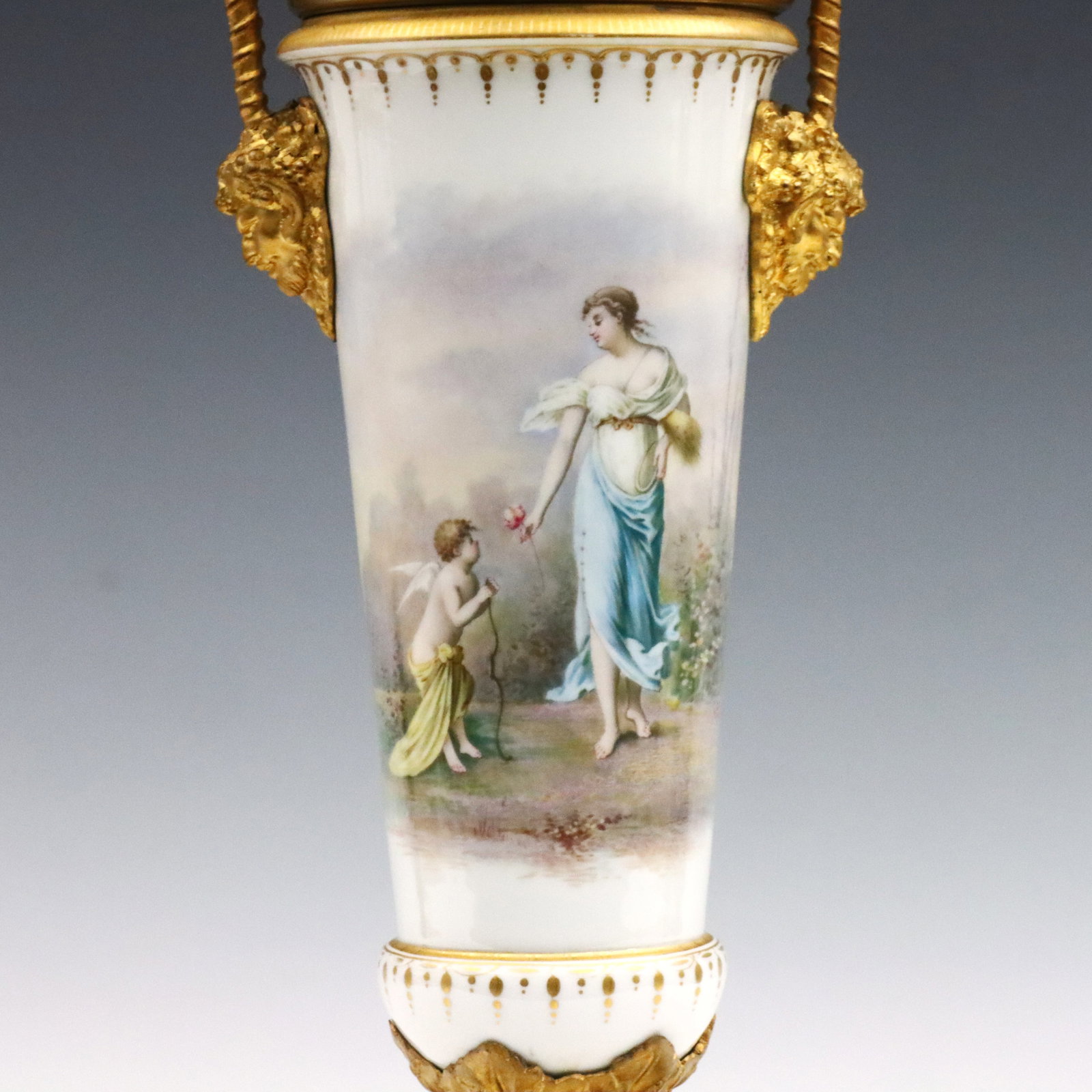 French Sevres Style Covered Urn - 2