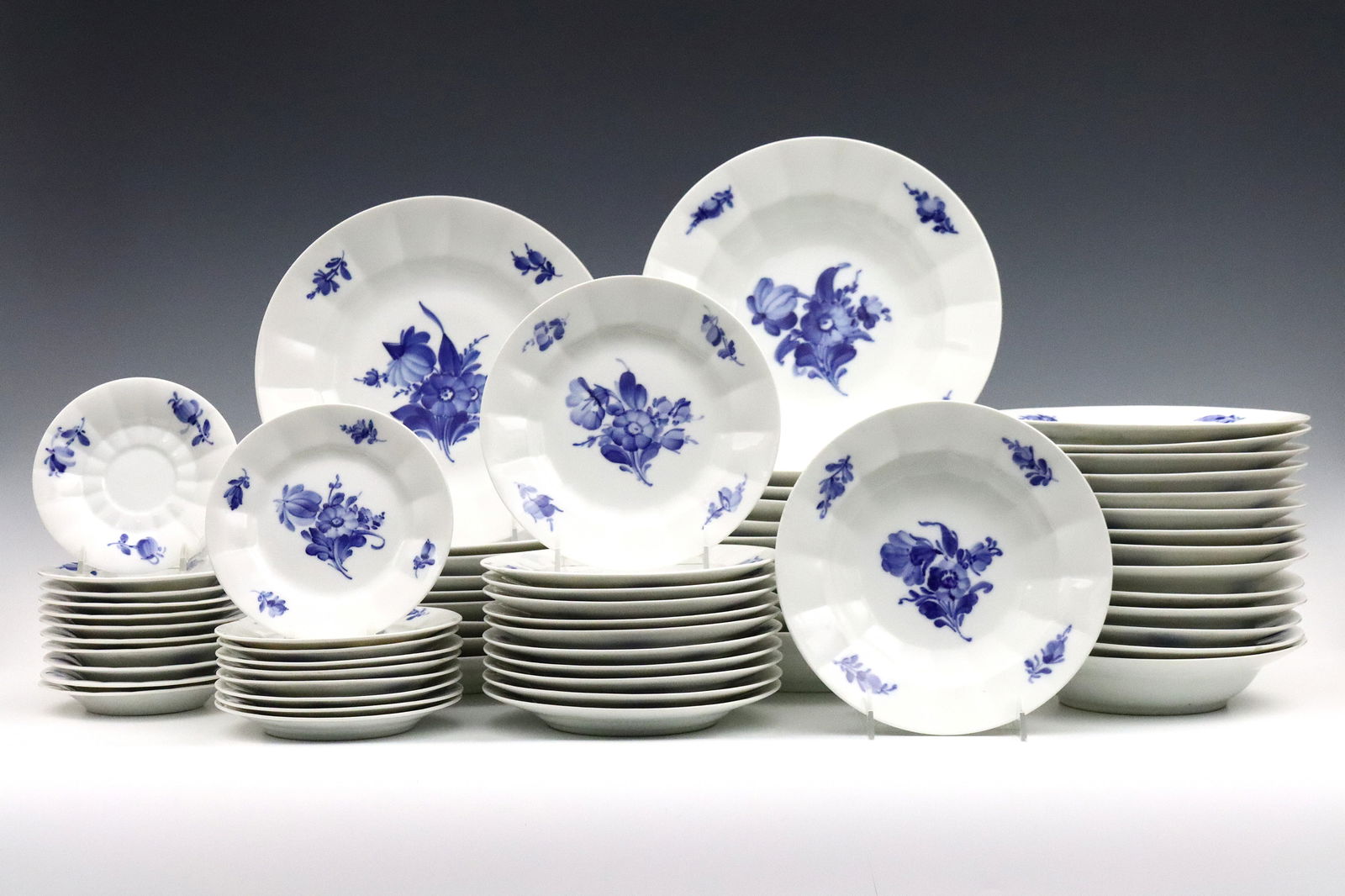 66 pc Royal Copenhagen Blue Flower Tableware (1 of 2)