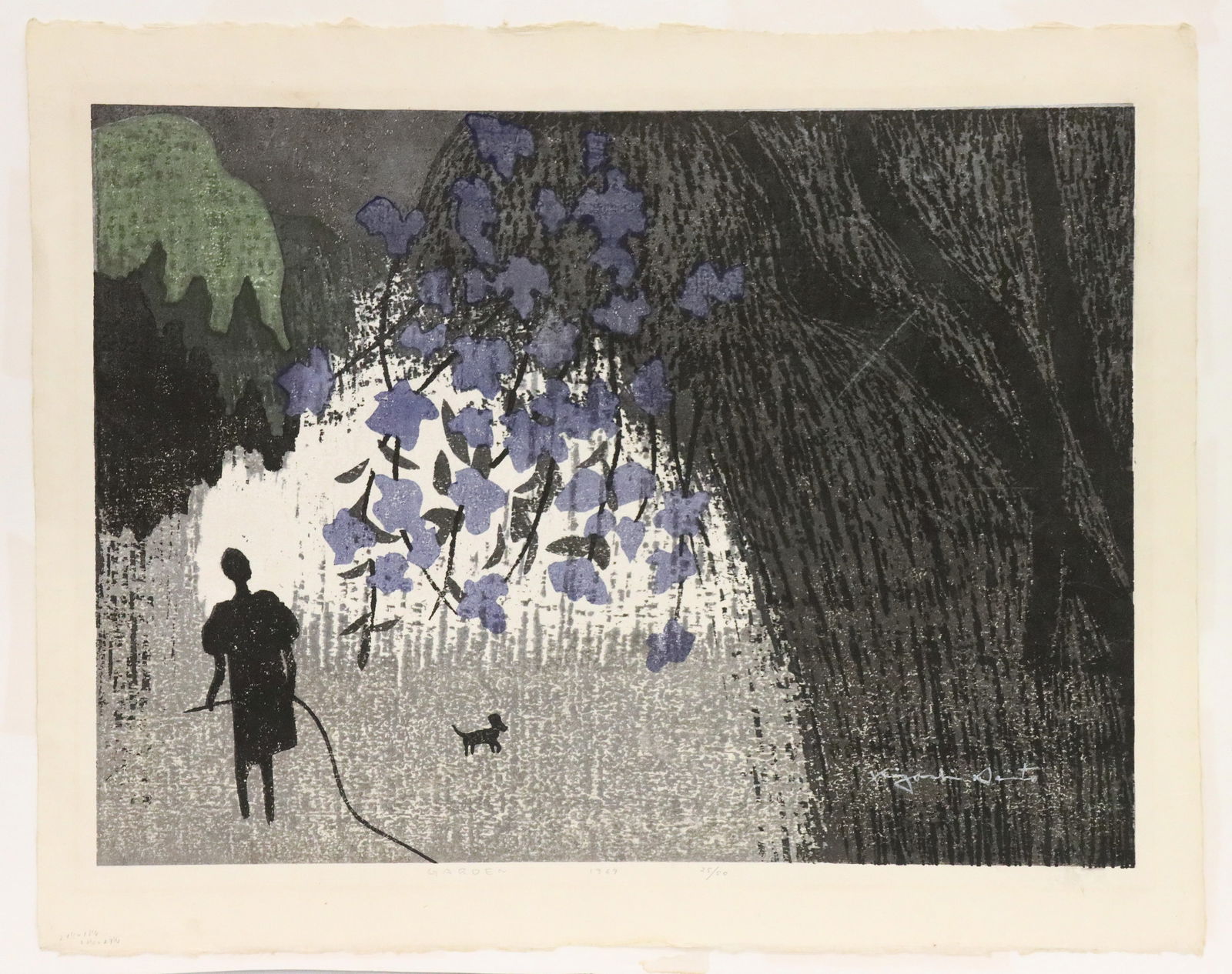 Kiyoshi Saito Garden Woodblock (1 of 5)