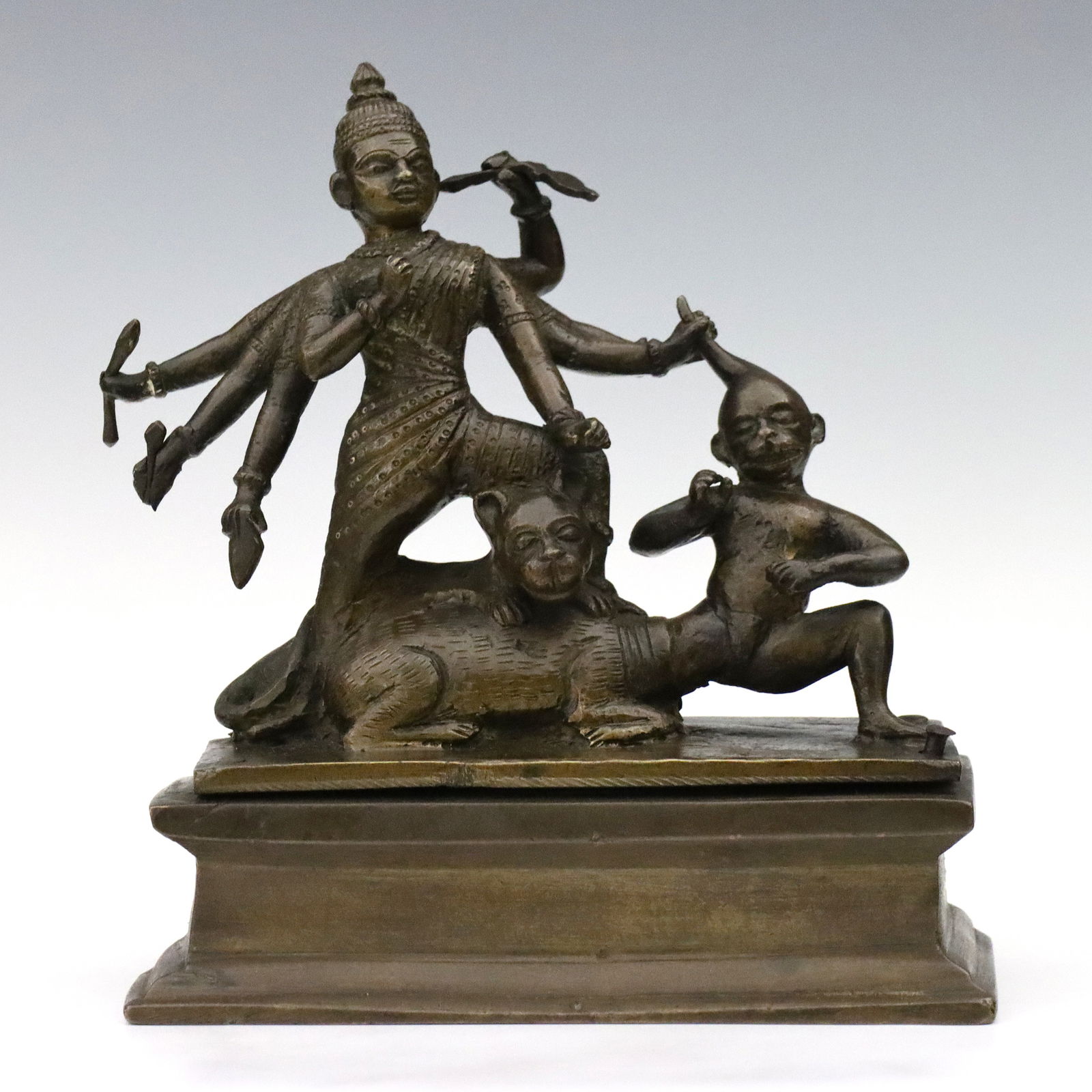 Hindu Bronze Figure of Durga (1 of 2)