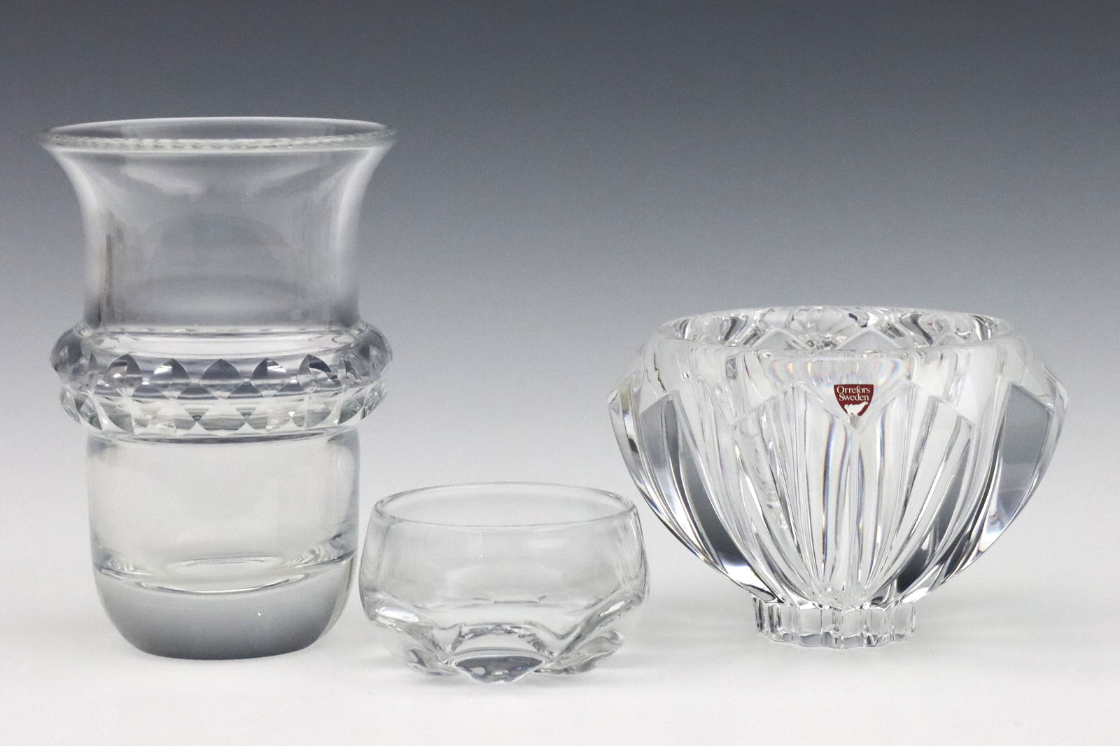 3 pc Orrefors Crystal Tableware (1 of 1)