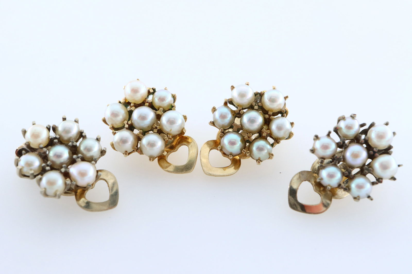 2 pr 14k Gold & Pearl Earrings (1 of 1)