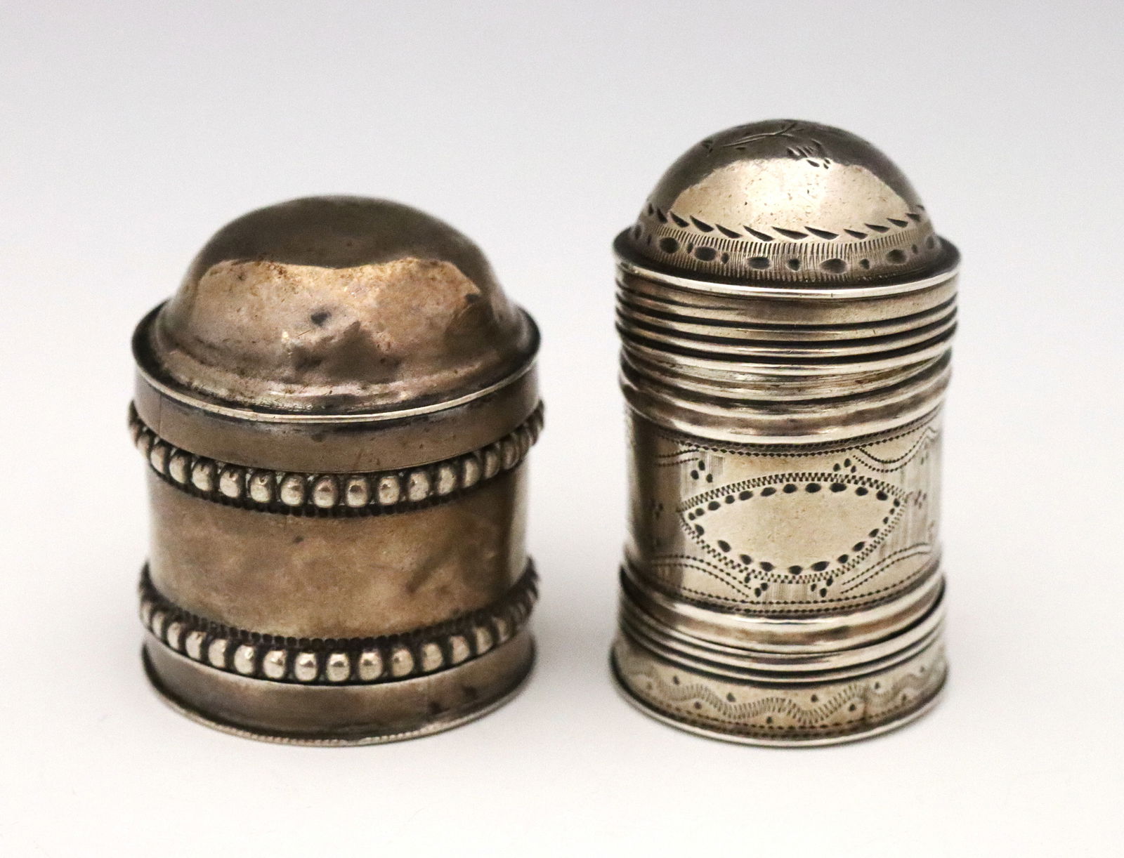 Georgian Sterling Nutmeg Graters (1 of 3)