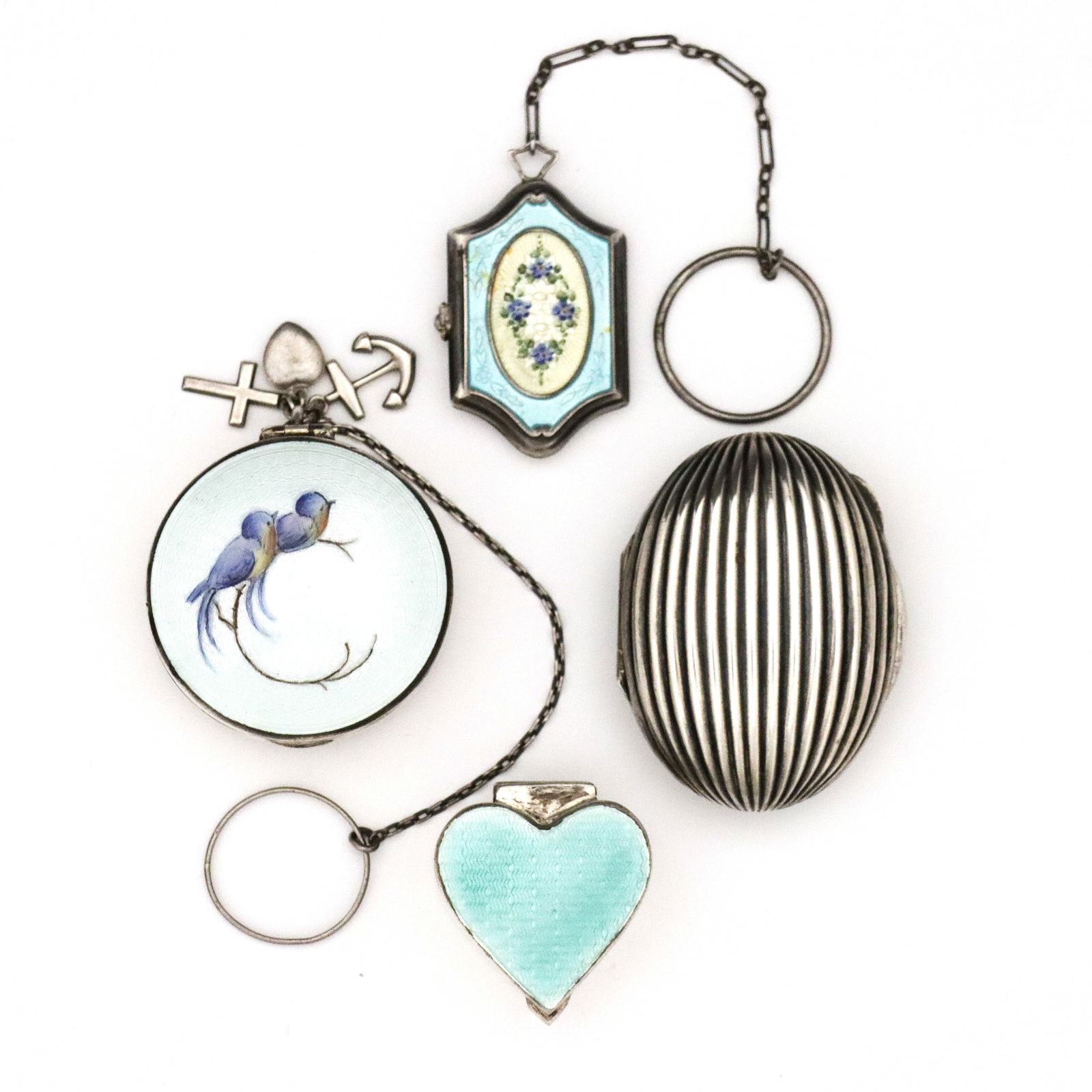 4 Miniature Sterling Cases Incl. Tiffany (1 of 2)