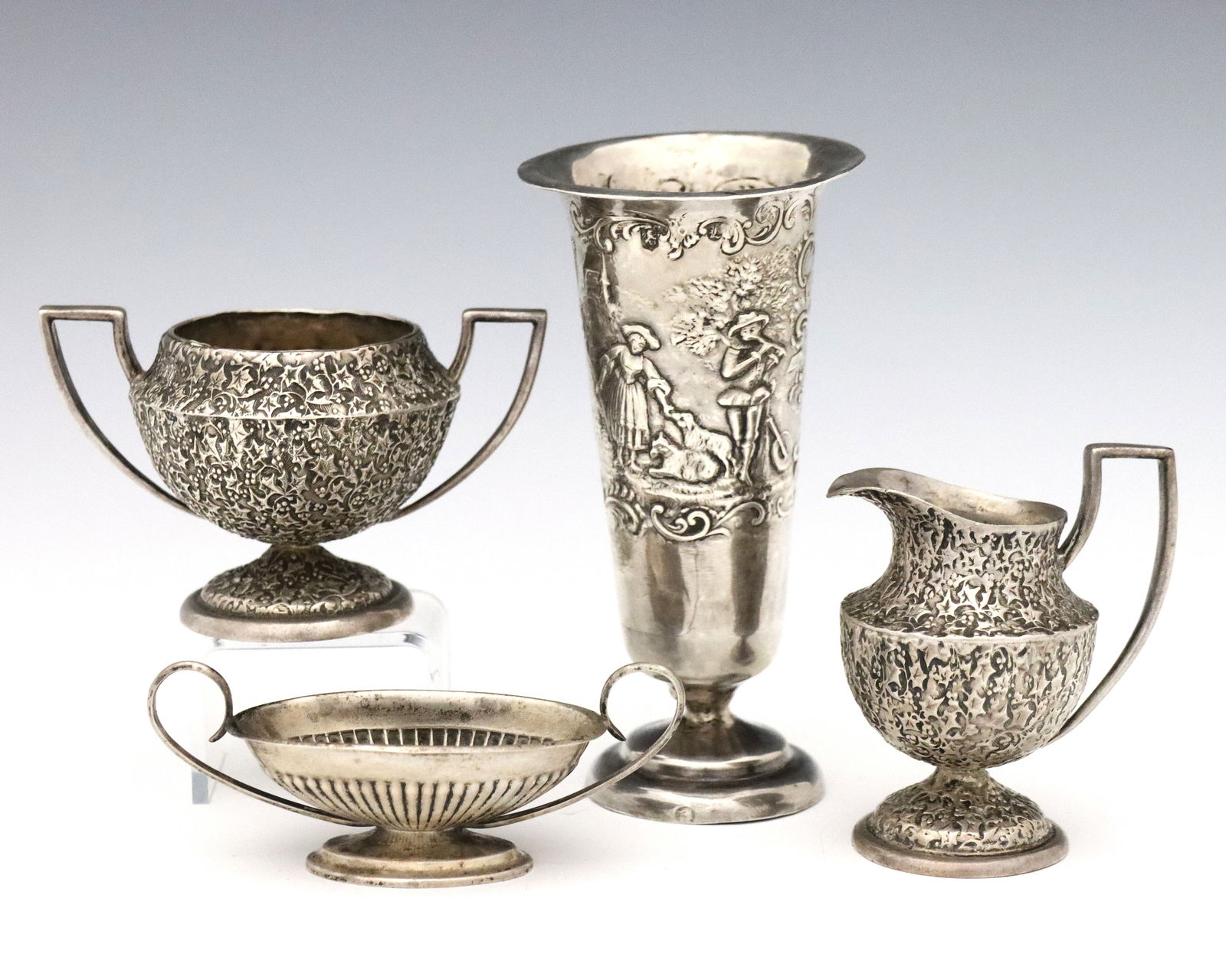 4 Sterling Miniature Vessels (1 of 2)