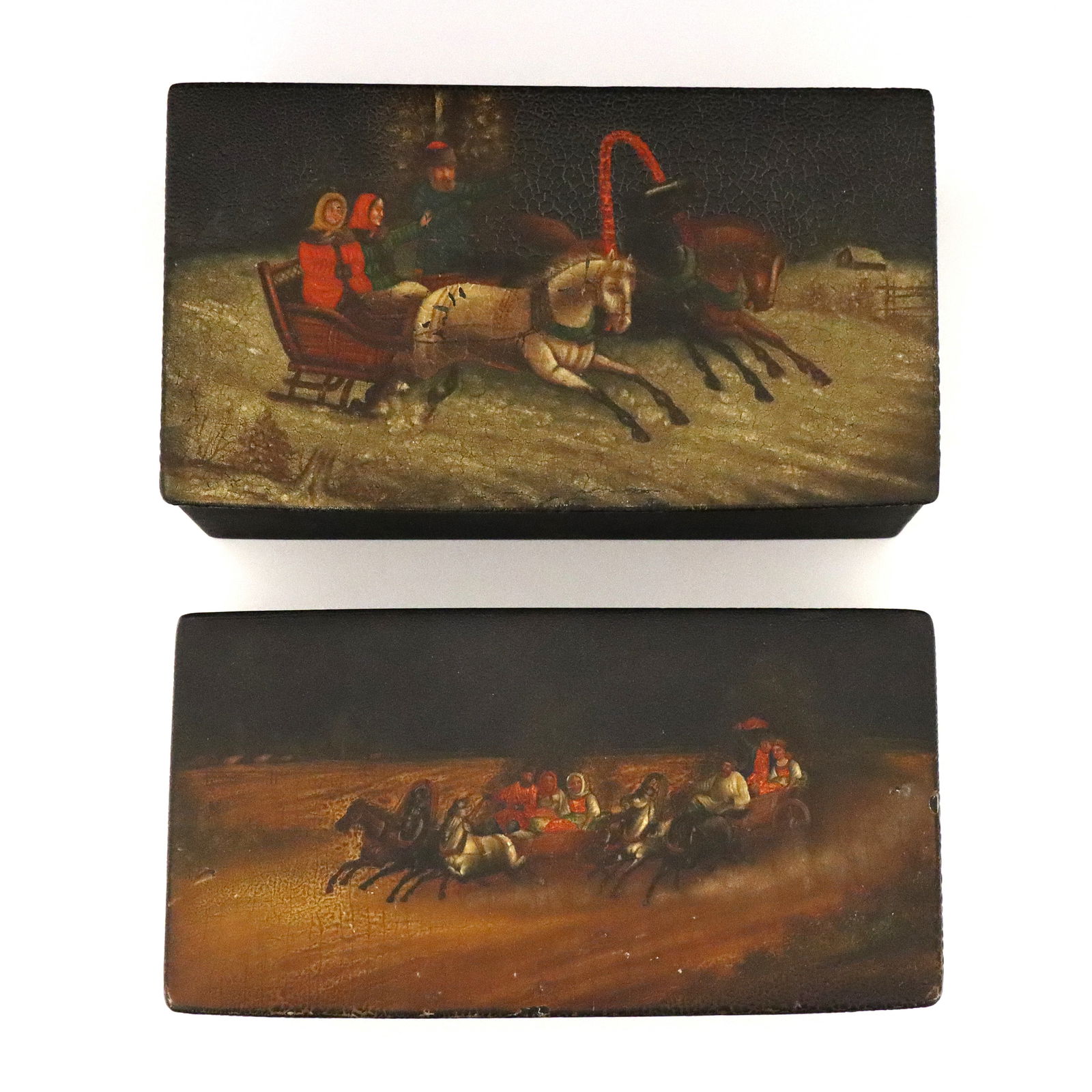 2 Russian Lacquered Boxes (1 of 5)