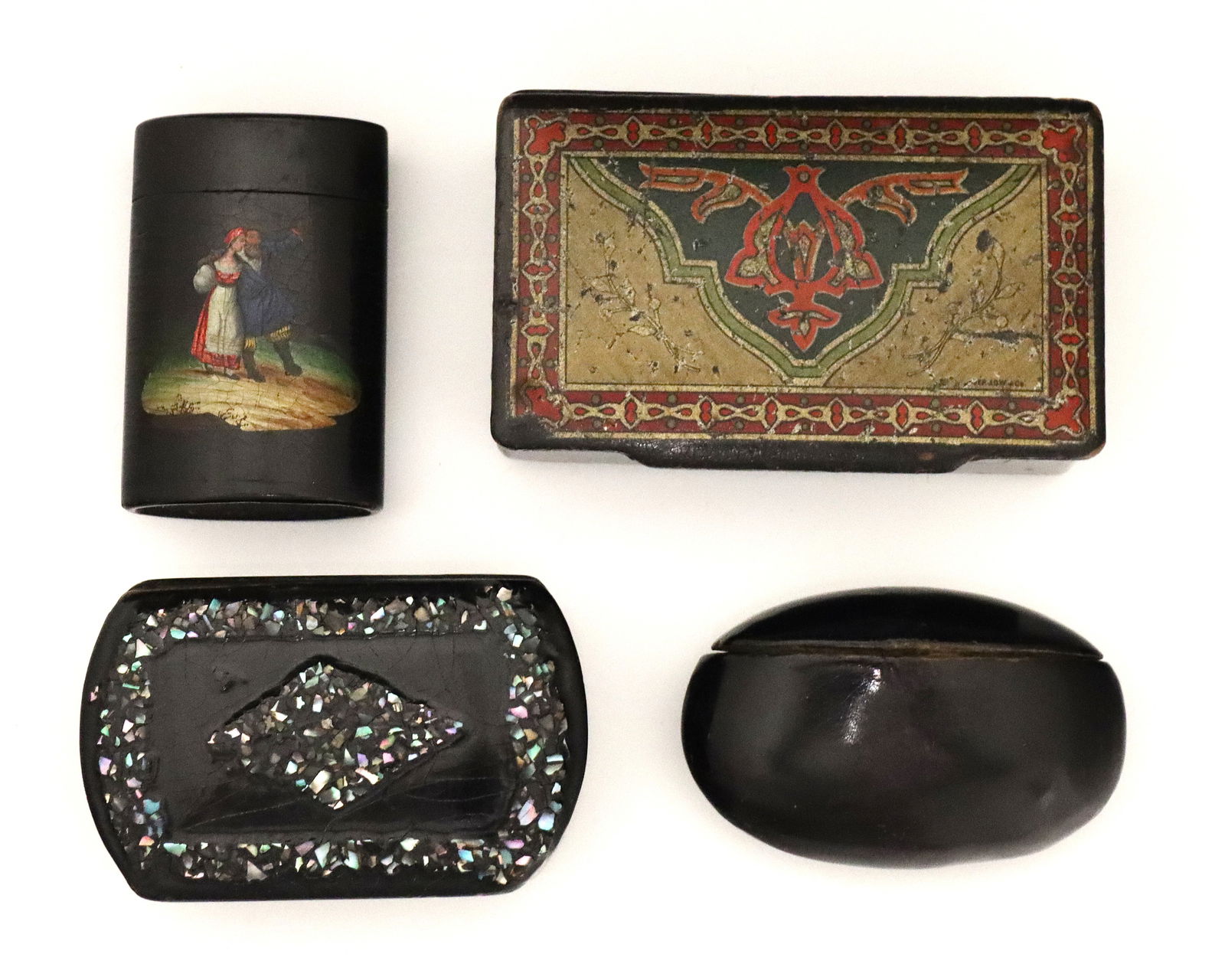 4 Papier Mache Boxes (1 of 2)