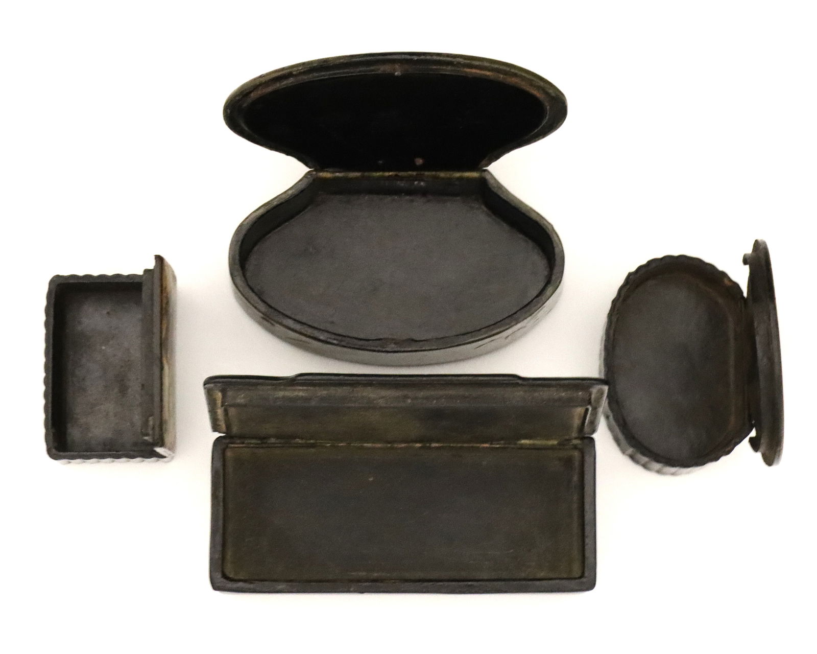 4 Papier Mache Snuff Boxes - 2