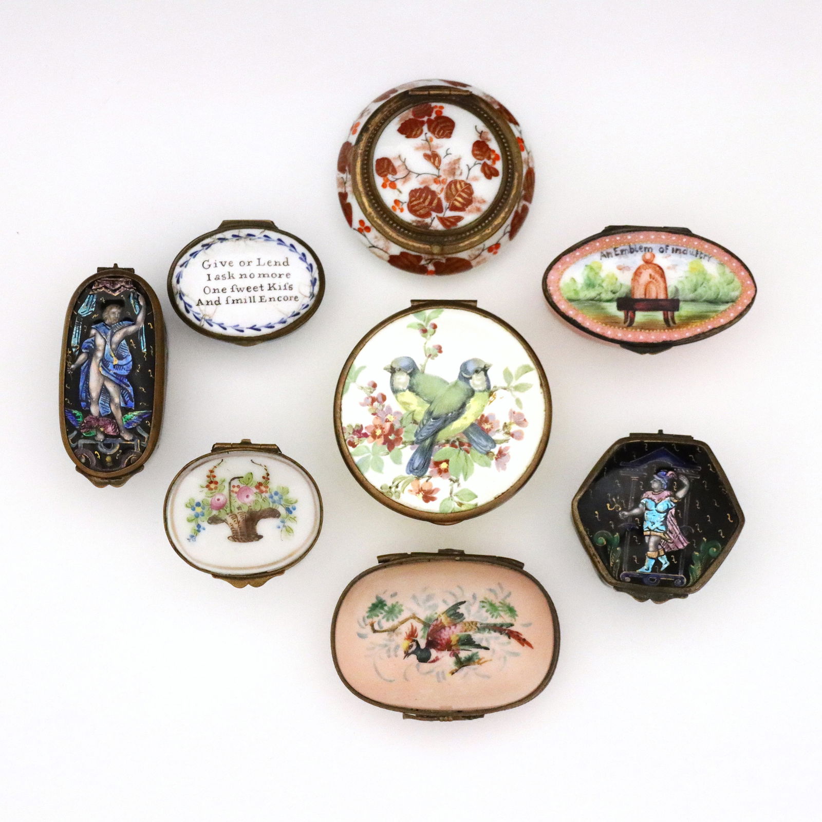 8 Enameled Boxes (1 of 2)