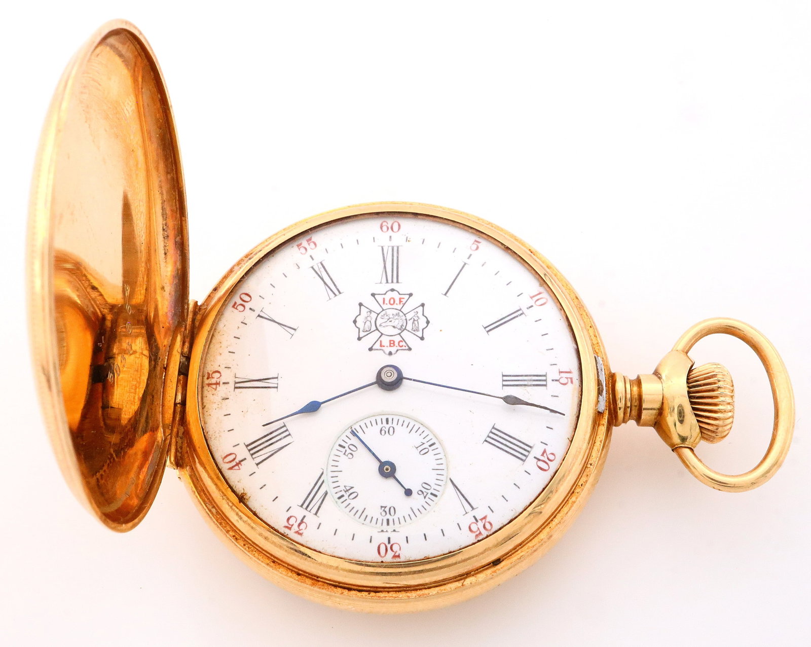 Waltham 14k Gold Presentation Pocket Watch: A 14k Gold Waltham pocket watch. Presented by Dr. Oronhyatekha, aka Peter Martin, an early First Nations Physician and Supreme Chief Ranger for the Independent Order of Foresters (IOF) in Ontario, Can
