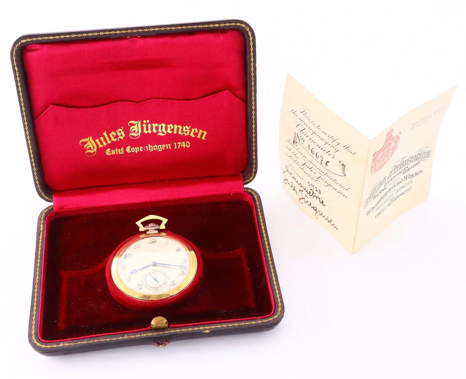 18k Gold Jules Jurgensen Pocket Watch (1 of 6)