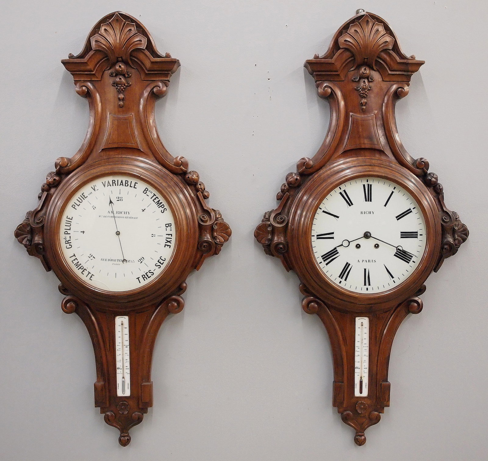 French Cartel Clock And Barometer Set (1 of 11)