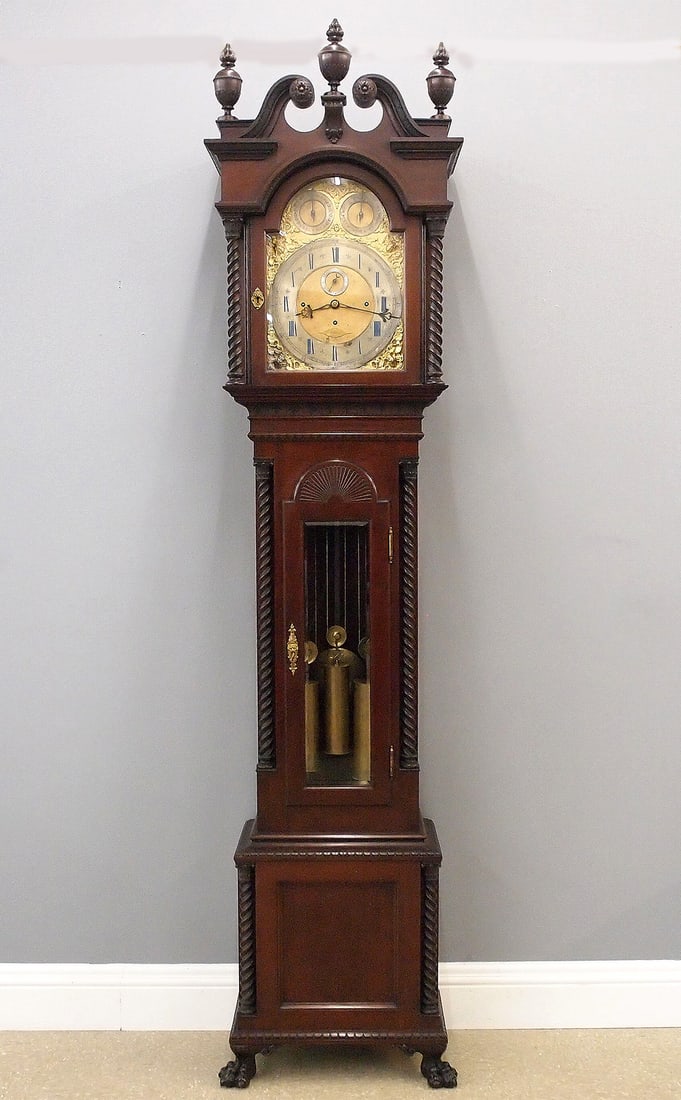 Durfee 8-Bell Pattern 18 Grandfather Clock (1 of 11)