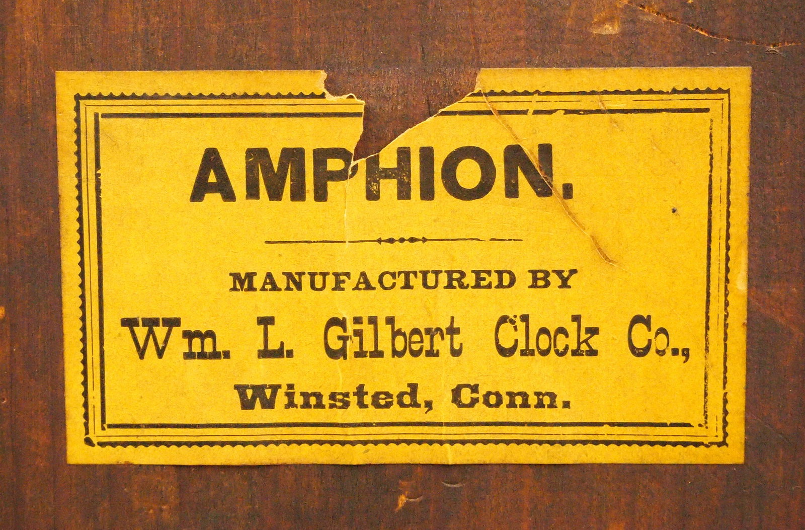Gilbert Amphion Model Parlor Clock - 7