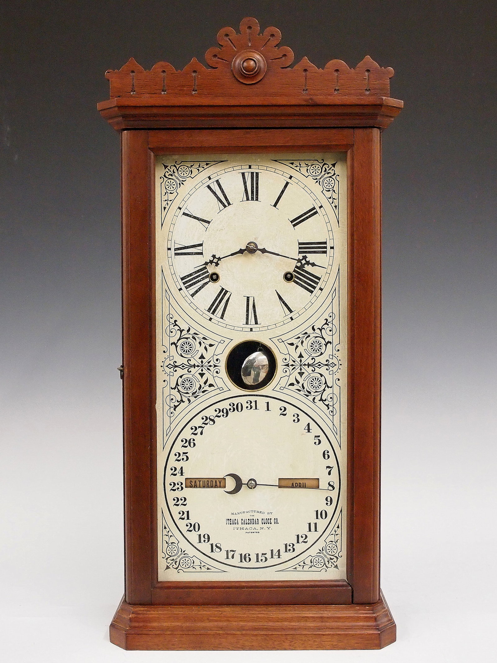 Ithaca No. 14 Granger Model Calendar Shelf Clock (1 of 5)
