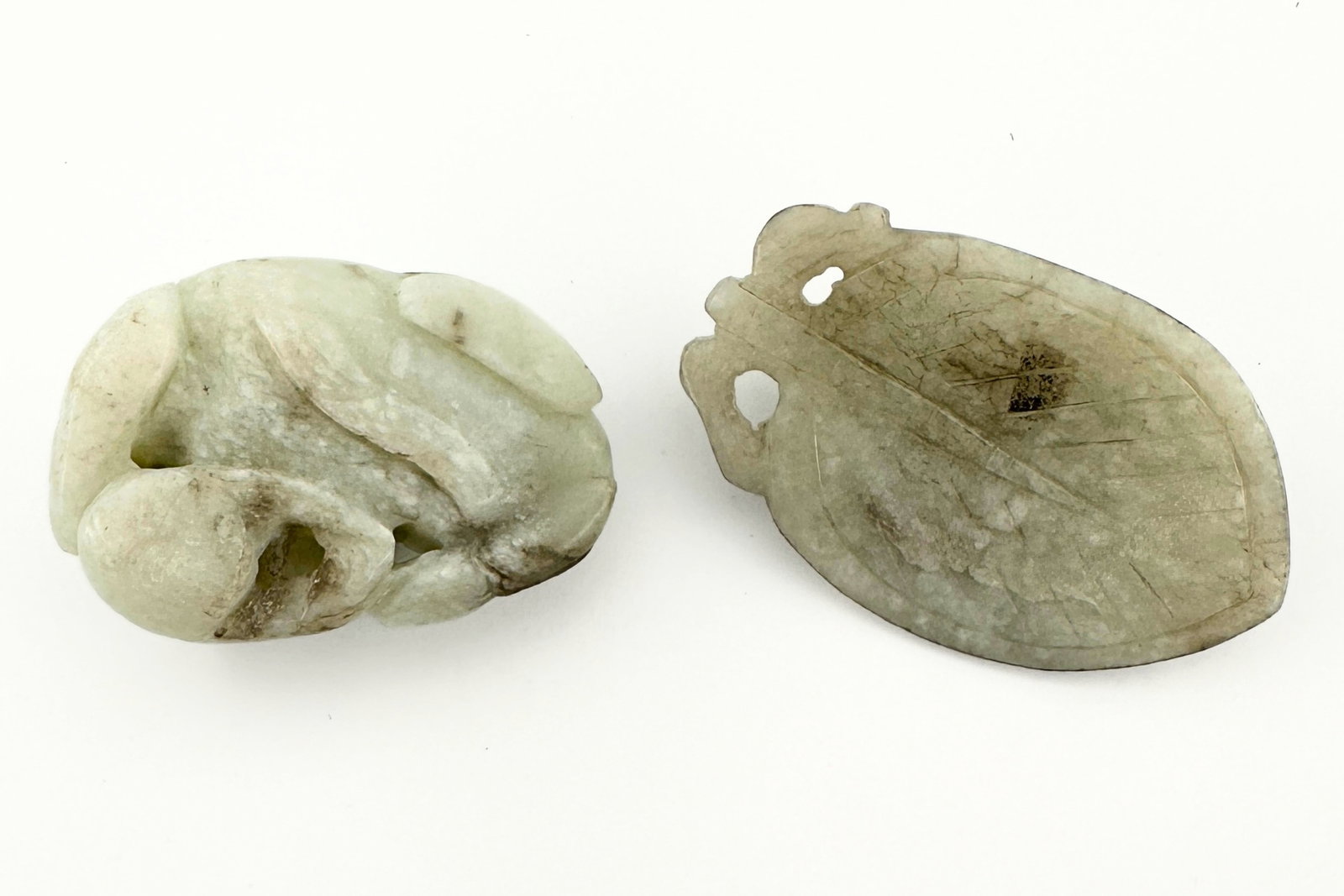 2 Chinese Carved Jade Figures - 4