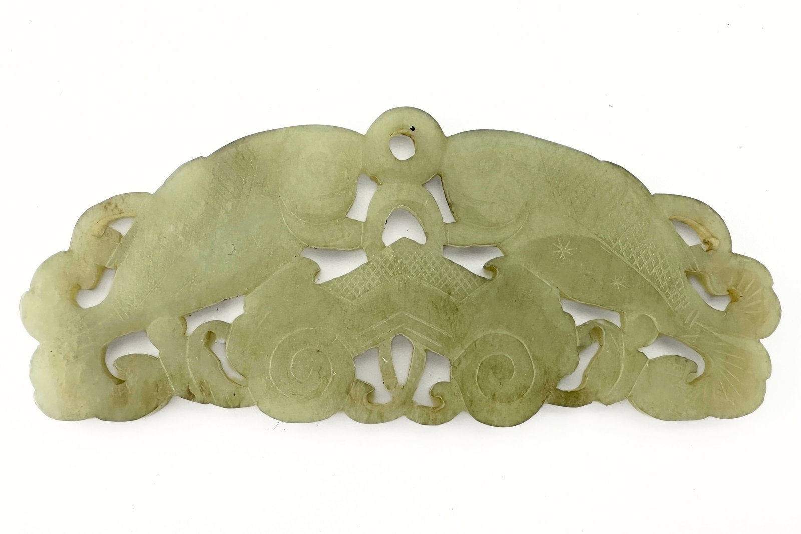 2 Chinese Carved Jade Plaques - 3
