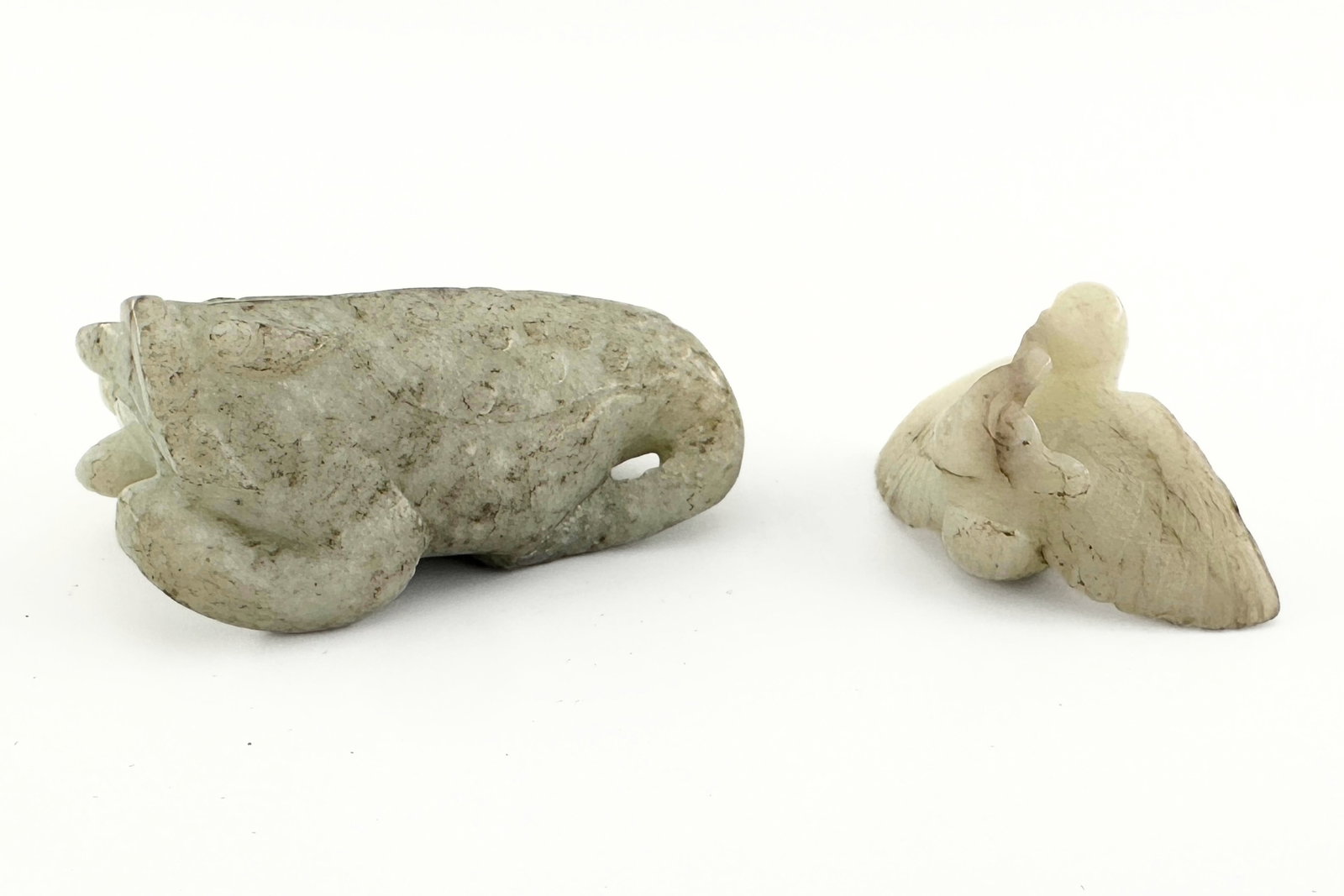 2 Chinese Carved Jade Figures - 2