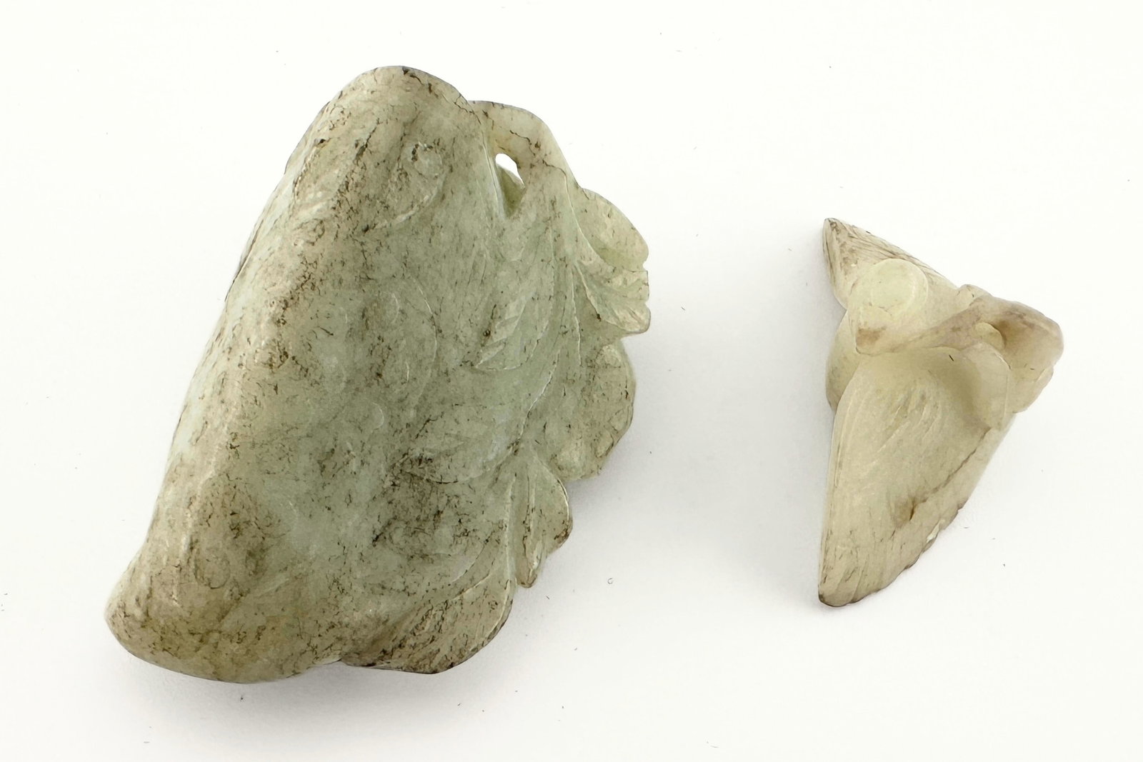 2 Chinese Carved Jade Figures - 3
