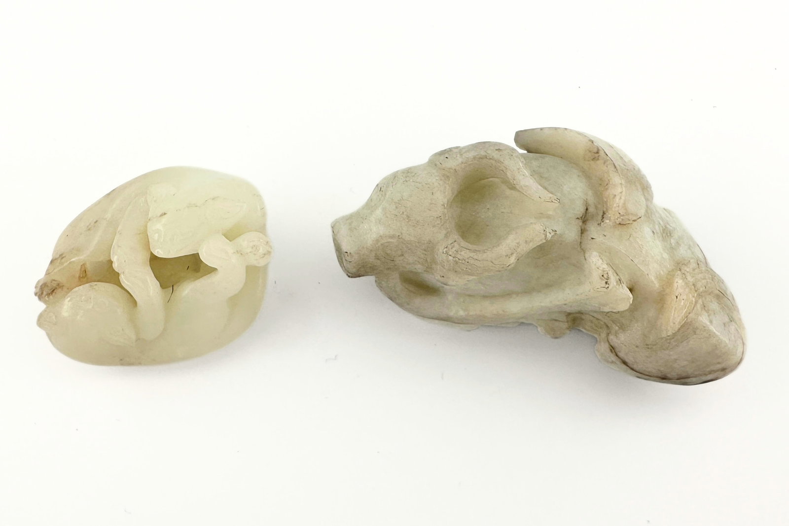2 Chinese Carved Jade Figures - 2