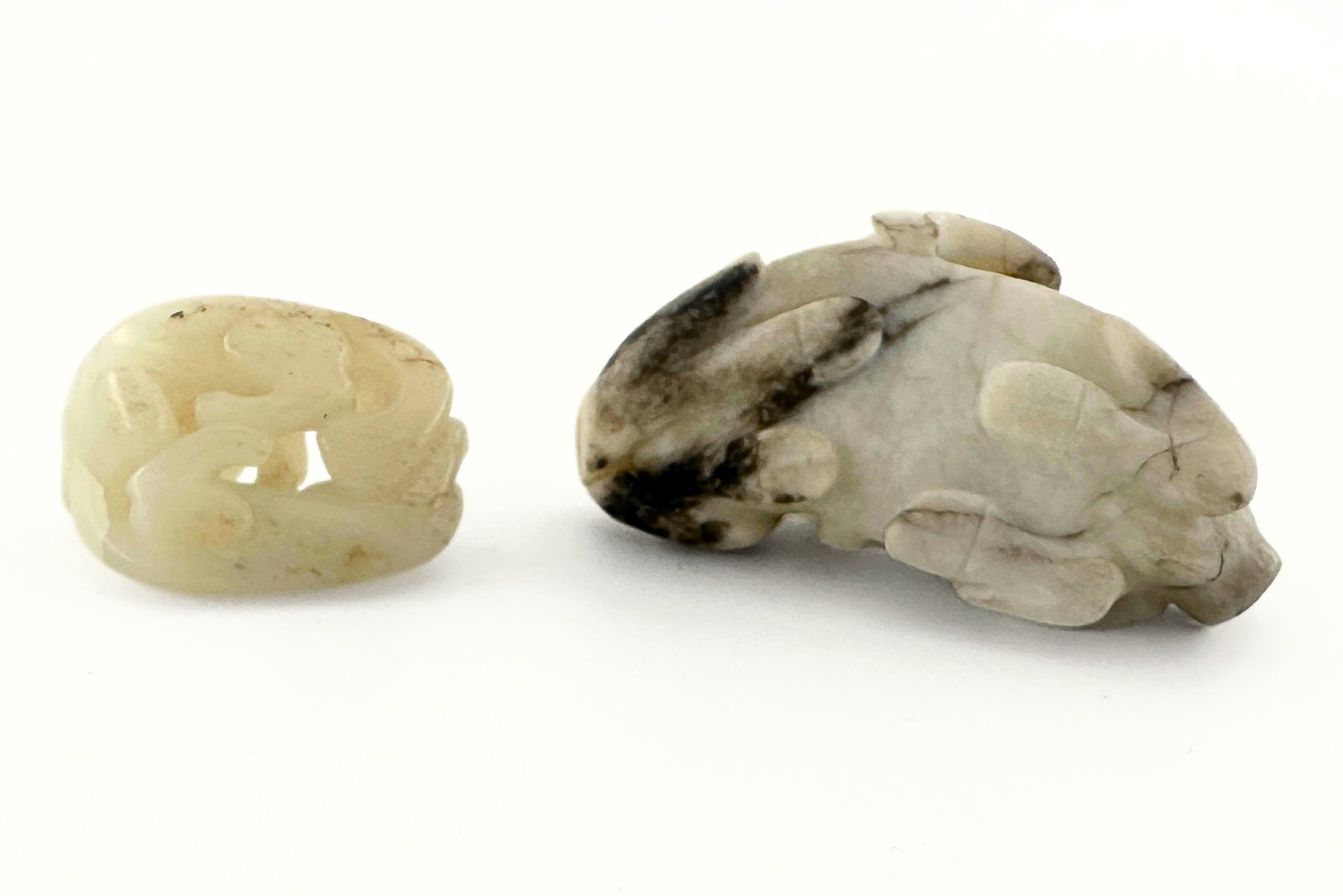 2 Chinese Carved Jade Figures - 4