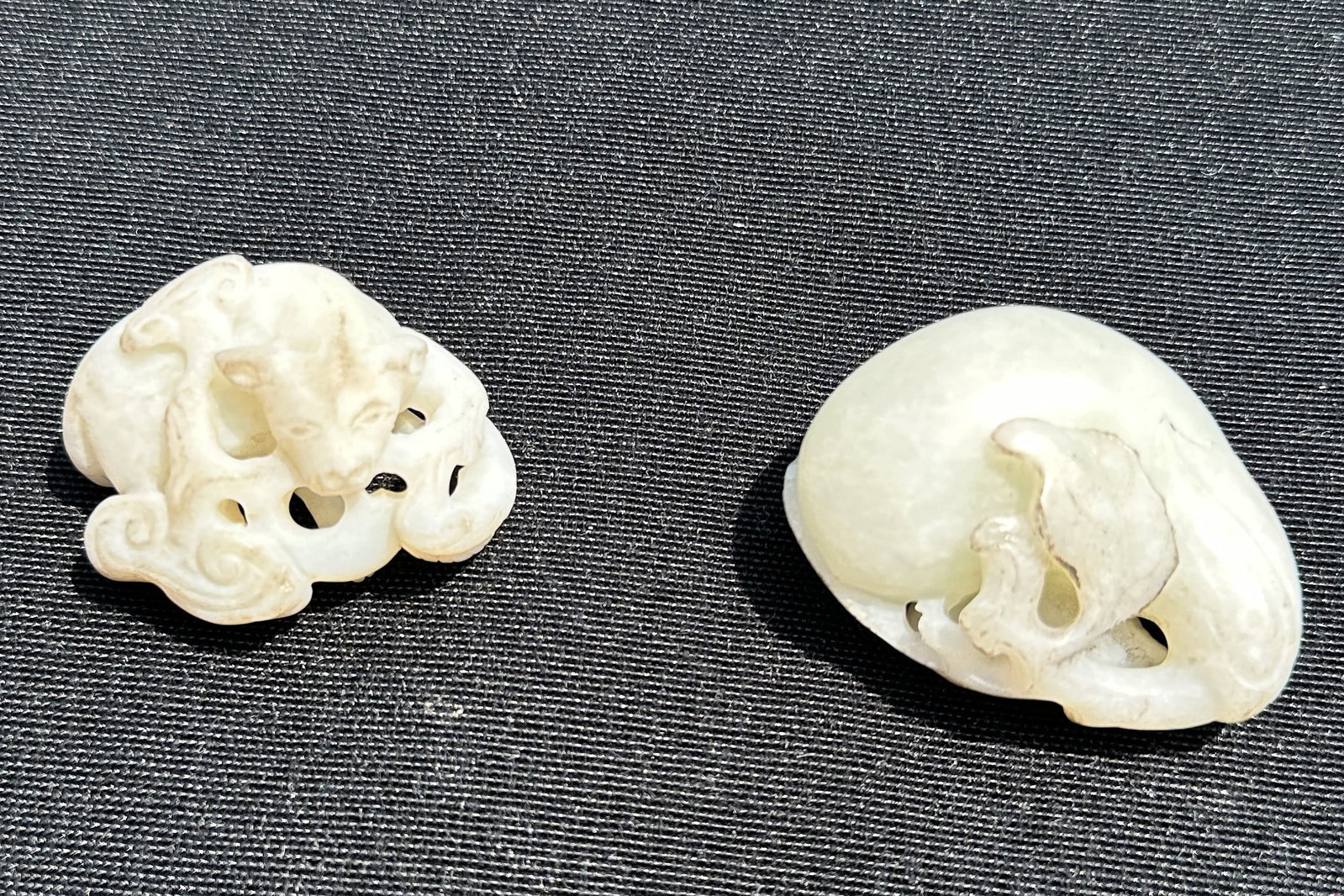 2 Chinese Carved Jade Figures - 4
