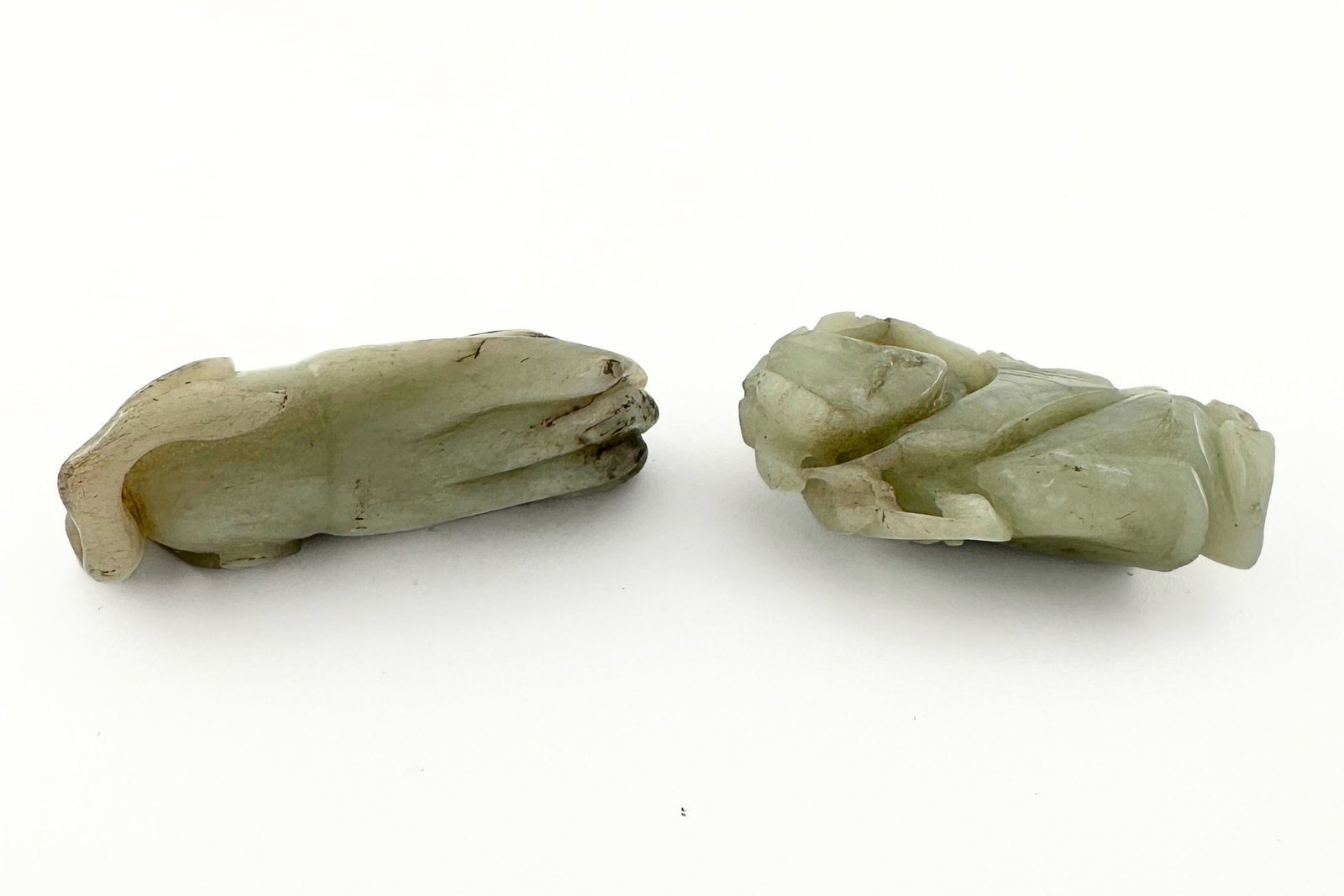 2 Chinese Carved Jade Figures - 2