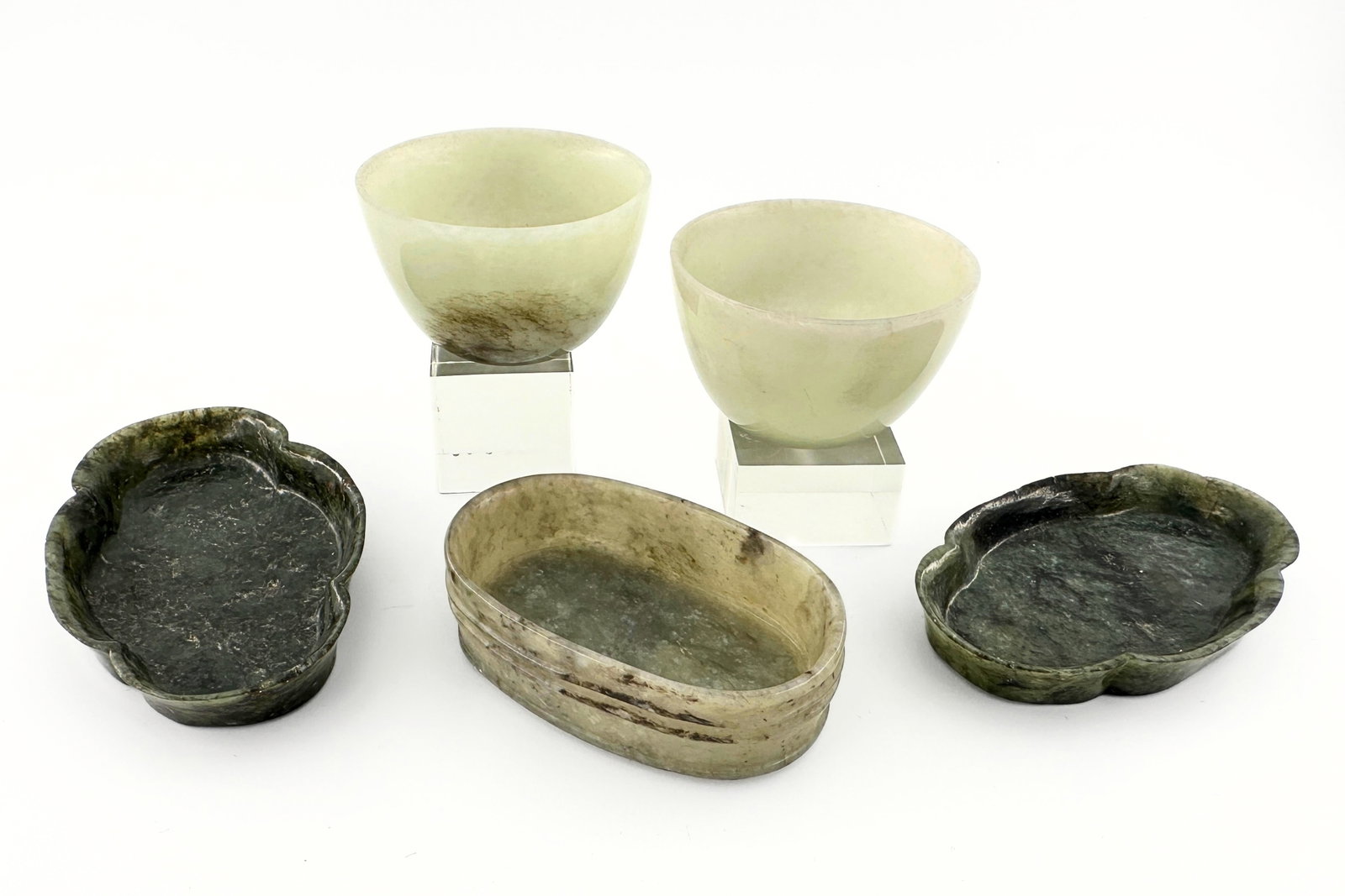 5 Chinese Carved Jade Vessels (1 of 4)