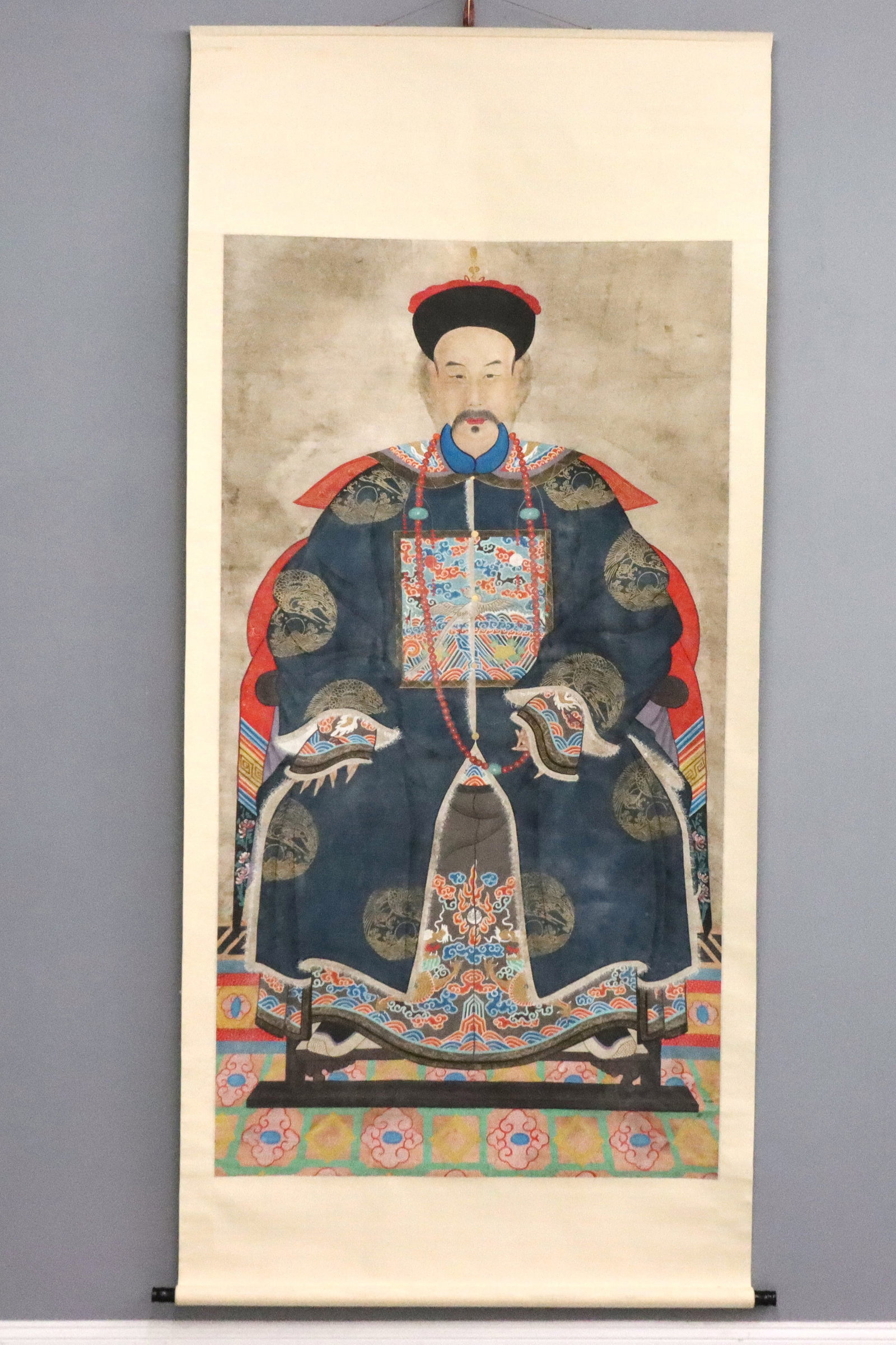 Chinese Ancestral Portrait Scroll - 2
