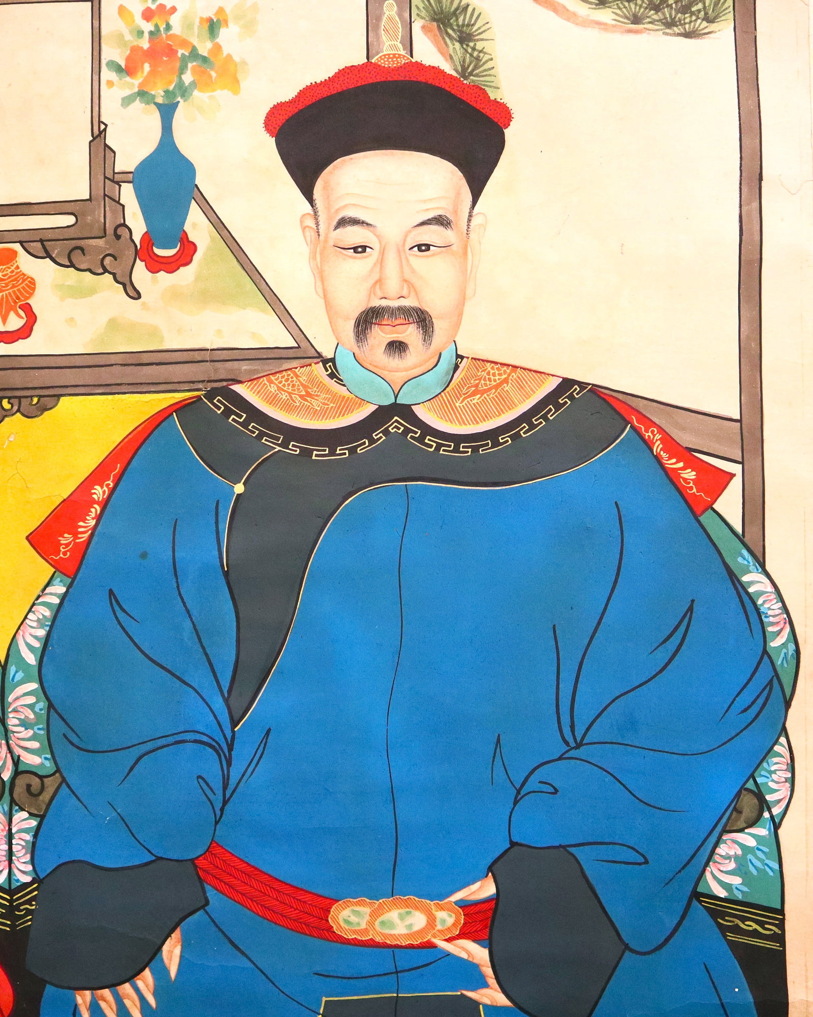 Chinese Ancestral Portrait Scroll - 4