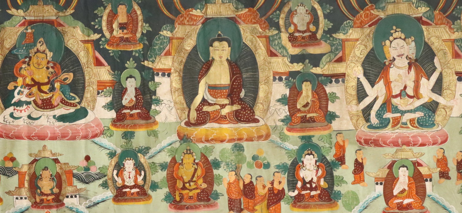 Tibetan Thangka of Deities - 3