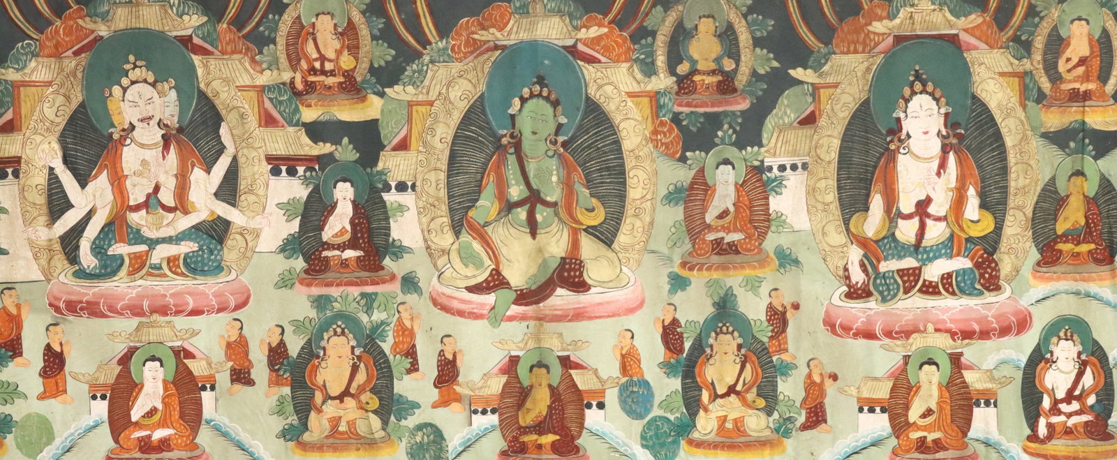 Tibetan Thangka of Deities - 4