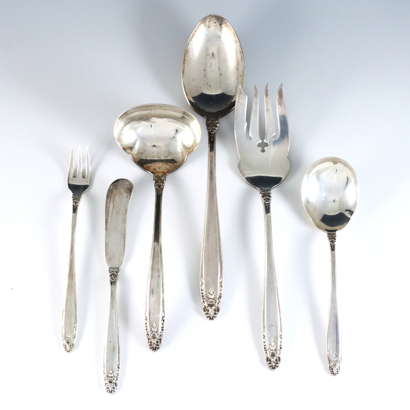 59 pc International Prelude Sterling Flatware (1 of 3)