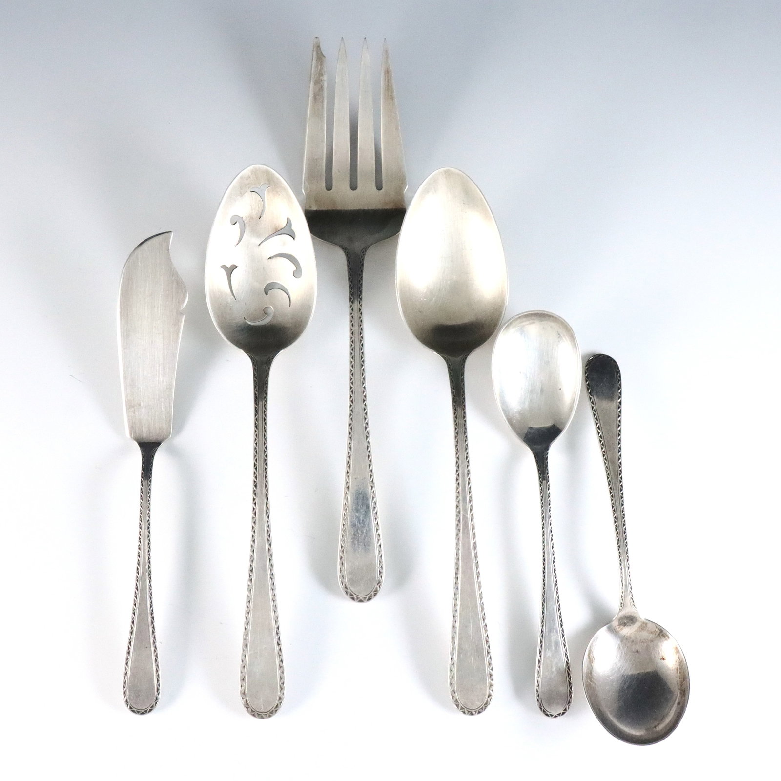 46 pc Kirk Winslow Sterling Flatware (1 of 3)