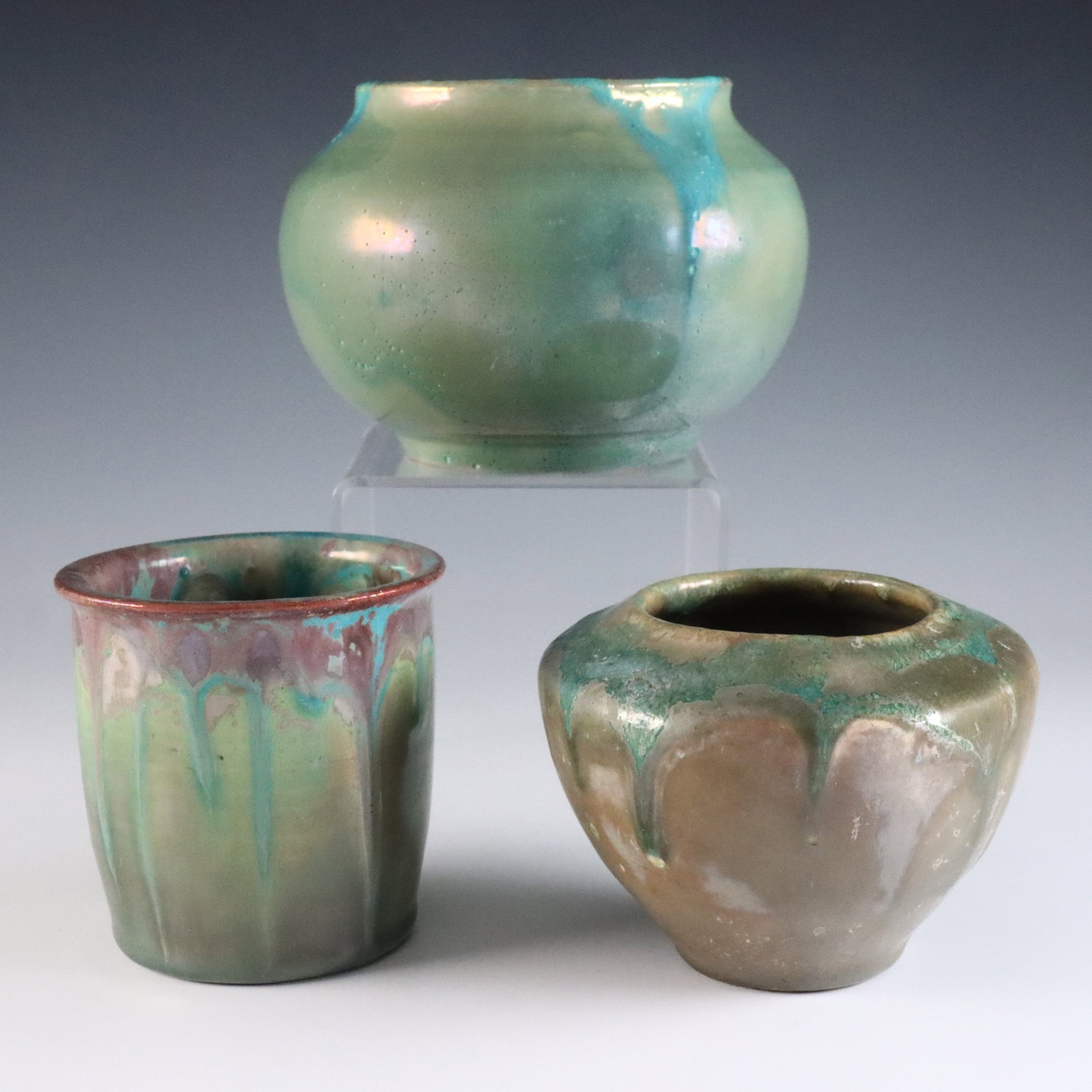 3 Pewabic Pottery Vases - 2