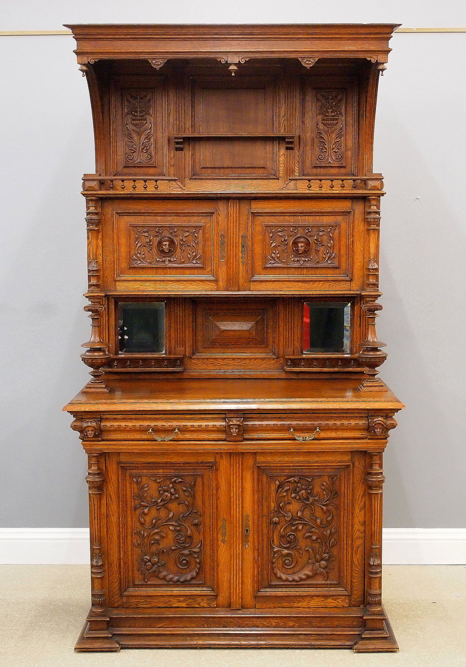 Victorian Oak Sideboard (1 of 8)