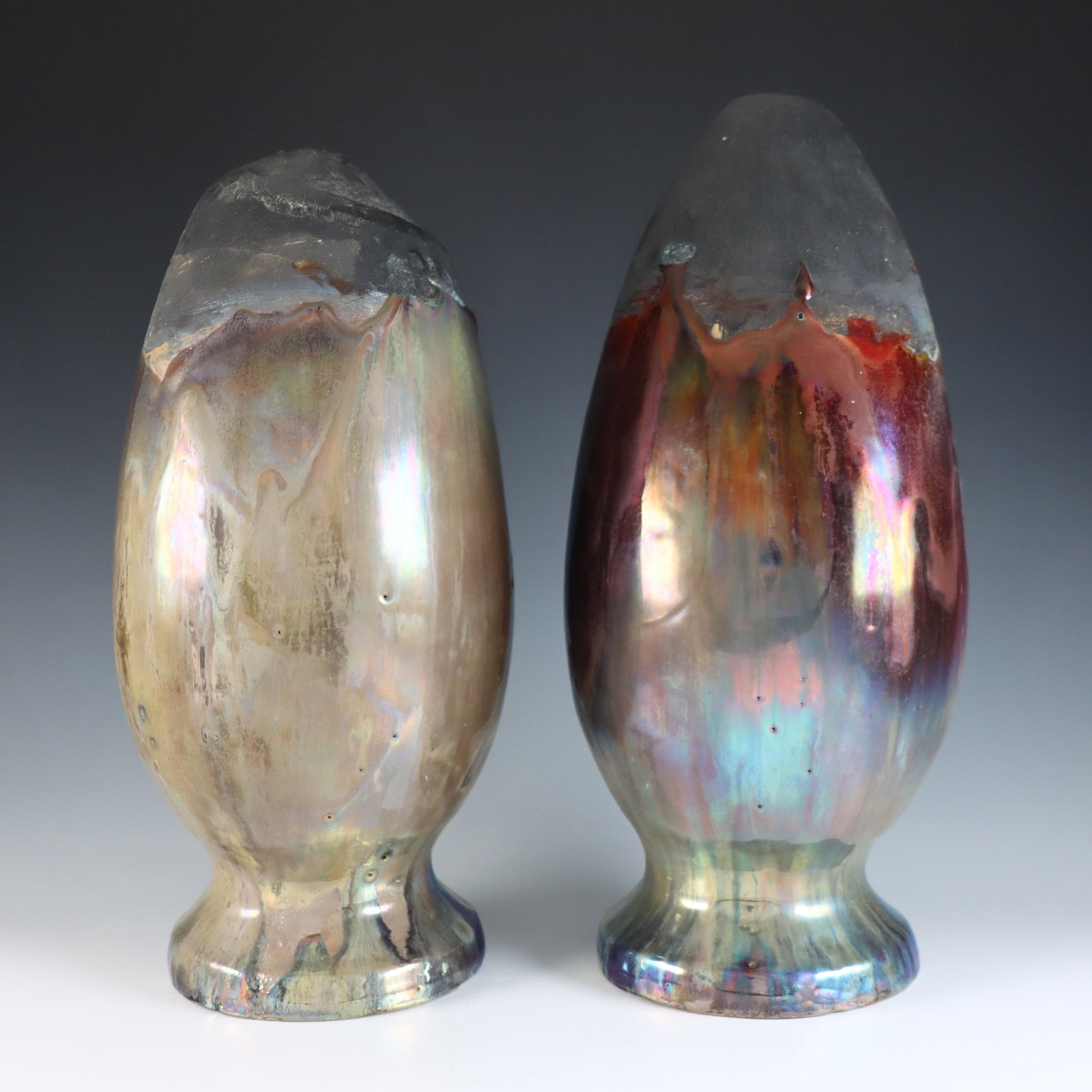 Pr Pewabic Pottery Hanging Vases (1 of 3)