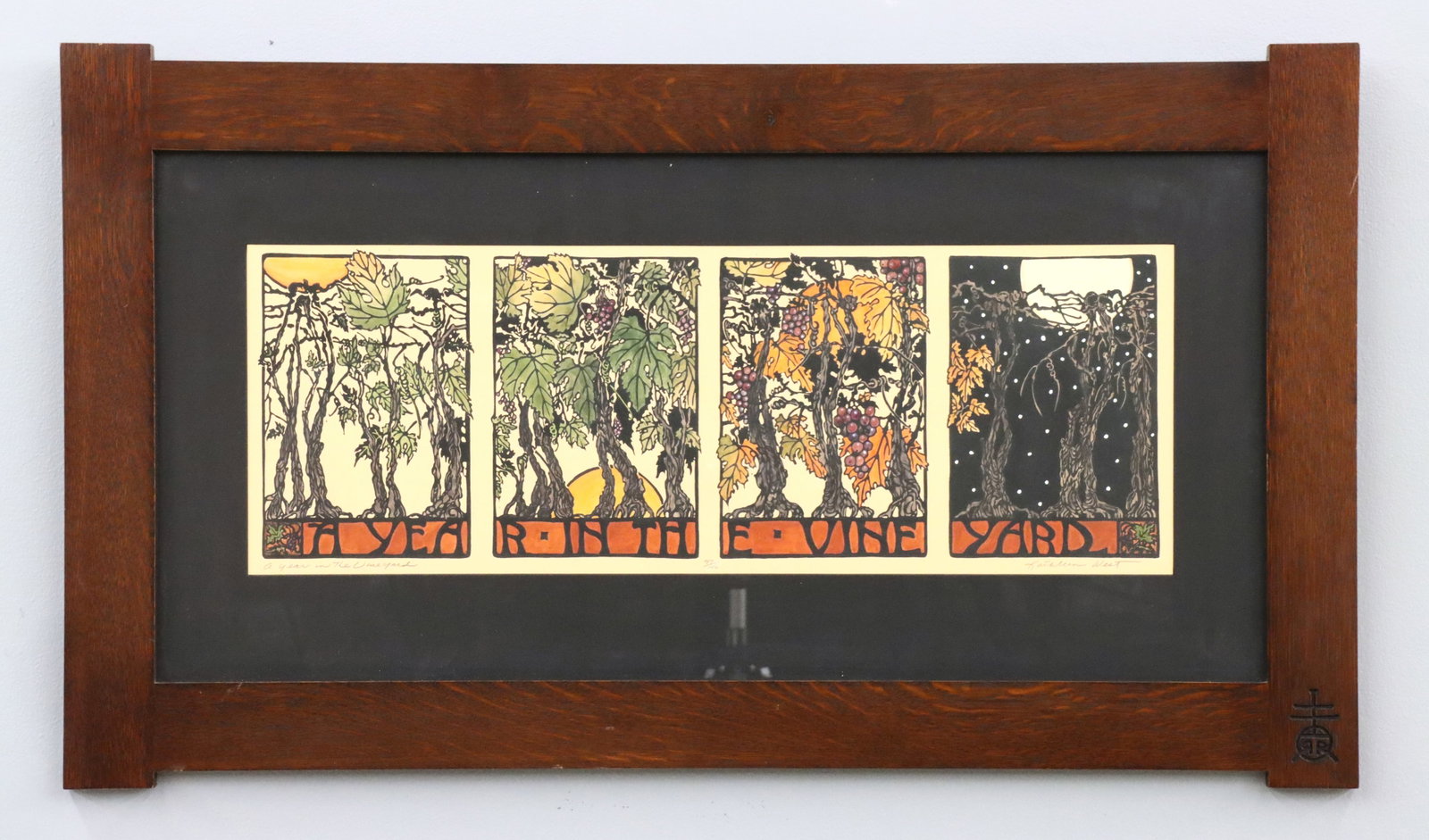 Kathleen West Vineyard Woodcut (1 of 7)
