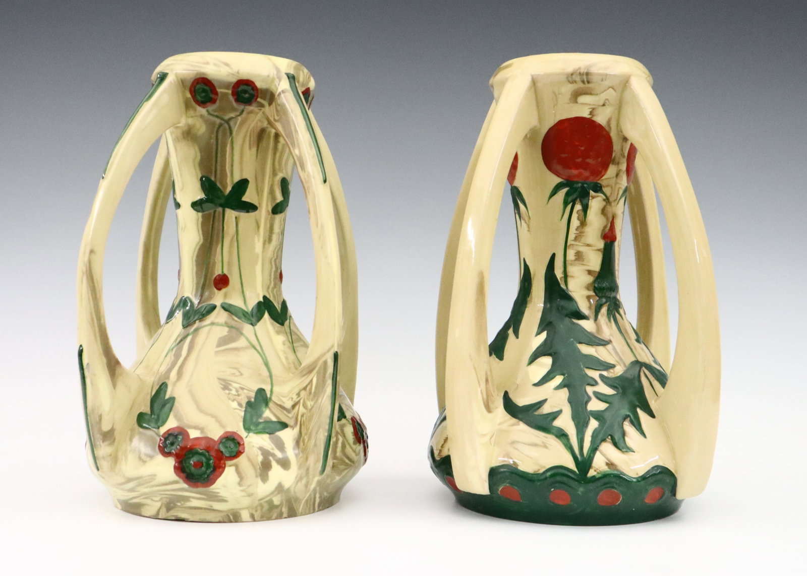 2 Austrian Art Pottery Vases (1 of 4)