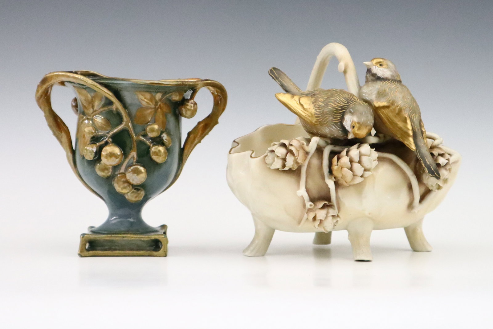 2 pc Amphora Art Pottery (1 of 3)