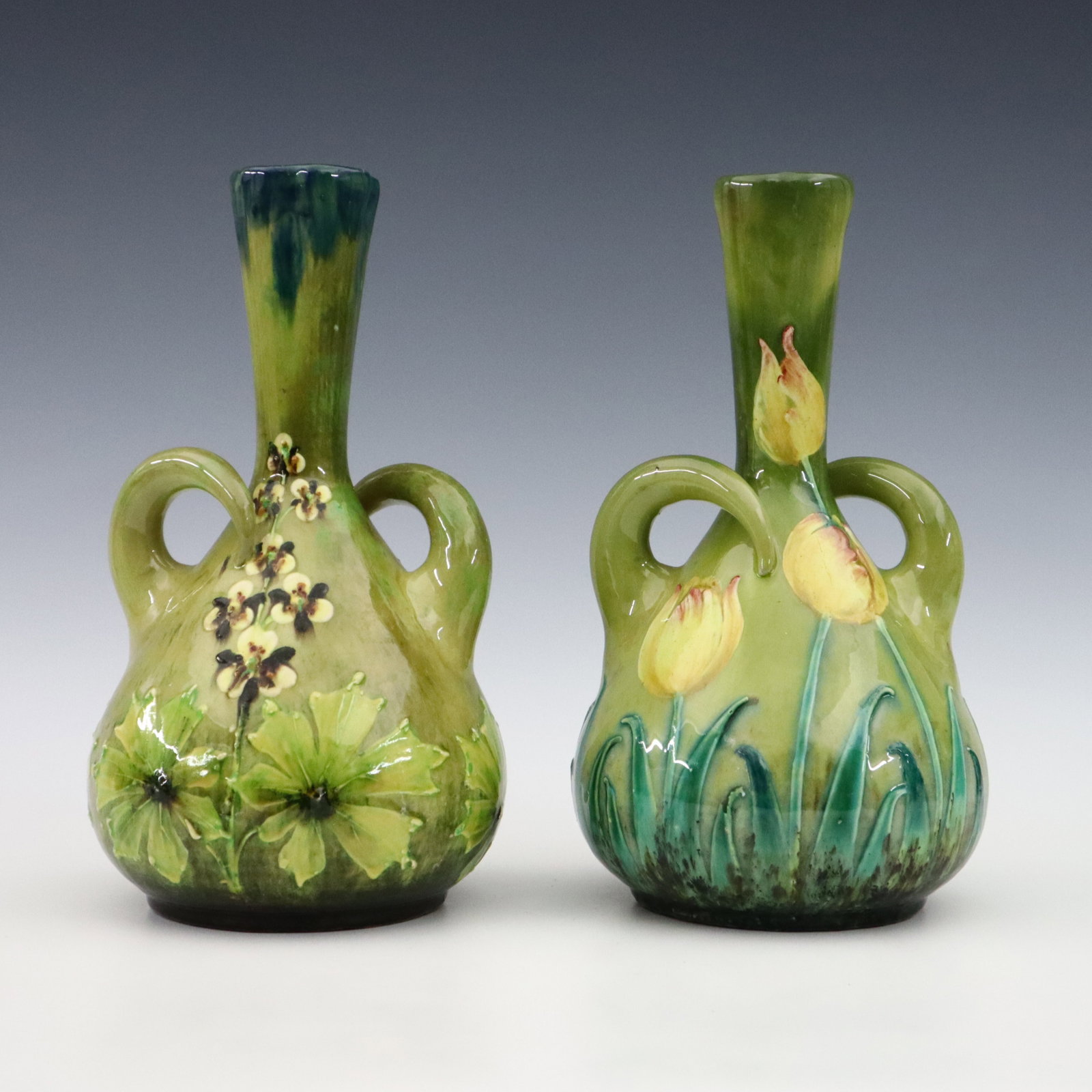 2 Austrian Art Pottery Vases (1 of 5)