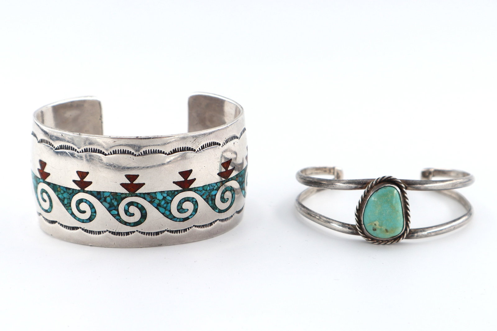2 Native American Sterling Bracelets (1 of 2)