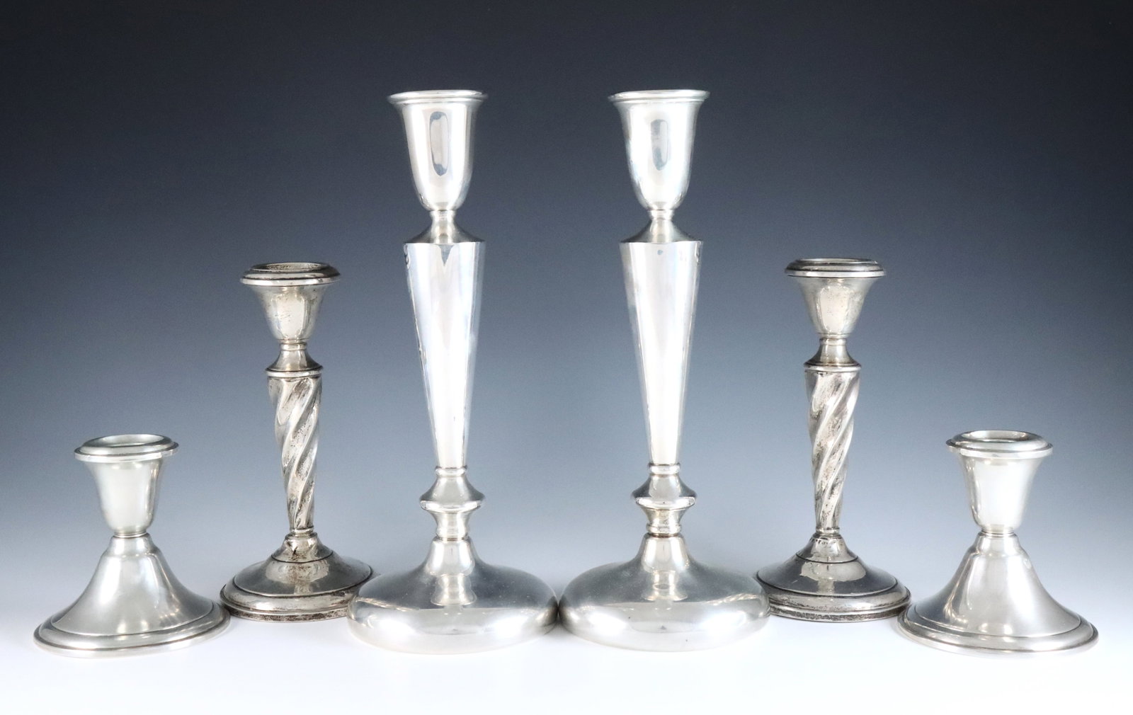 3 pr Sterling Candlesticks (1 of 1)