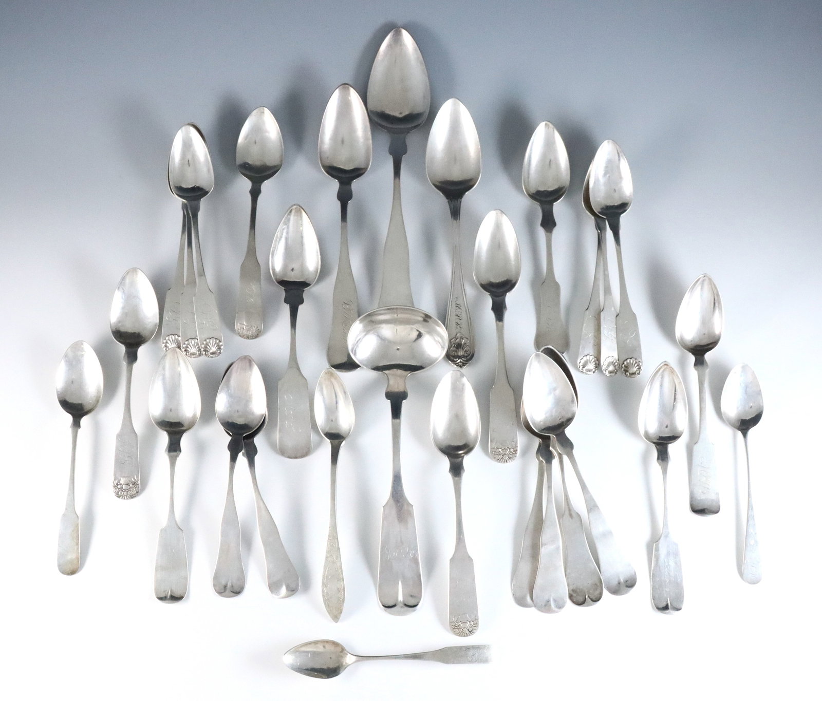 29 pc Coin Silver Flatware (1 of 1)