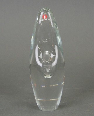 Timo Sarpaneva Glass Figure: Timo Sarpaneva, Finnish, 1926-2006. Timo Sarpaneva was a highly influential Finnish artist, helping to put Finnish designers on the map; known primarily for his work in glass, he was a designer, sculp