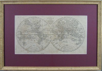 A. Arrowsmith Map of the World: Aaron Arrowsmith, English, 1750-1823. Engraved map entitled "The World from the Discoveries & Observations made in the Latest Voyages & Travels" with "Drawn by A. Arrowsmith Engraved by J. Lodge Publi