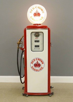 Red crown gas pump for sale sale