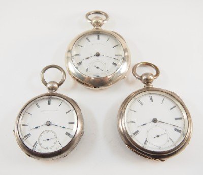 3 AWW Co. pocket watches (1 of 2)